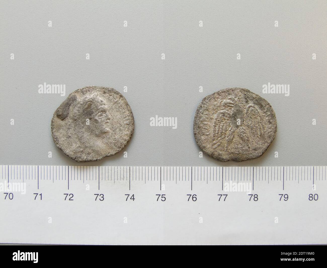 Tetradrachm di Impero Romano, 200–250, Argento, 8.29 g, 12:00, 26.7 mm, Made in Roman Empire, Roman, III secolo d.C., Numismatica Foto Stock