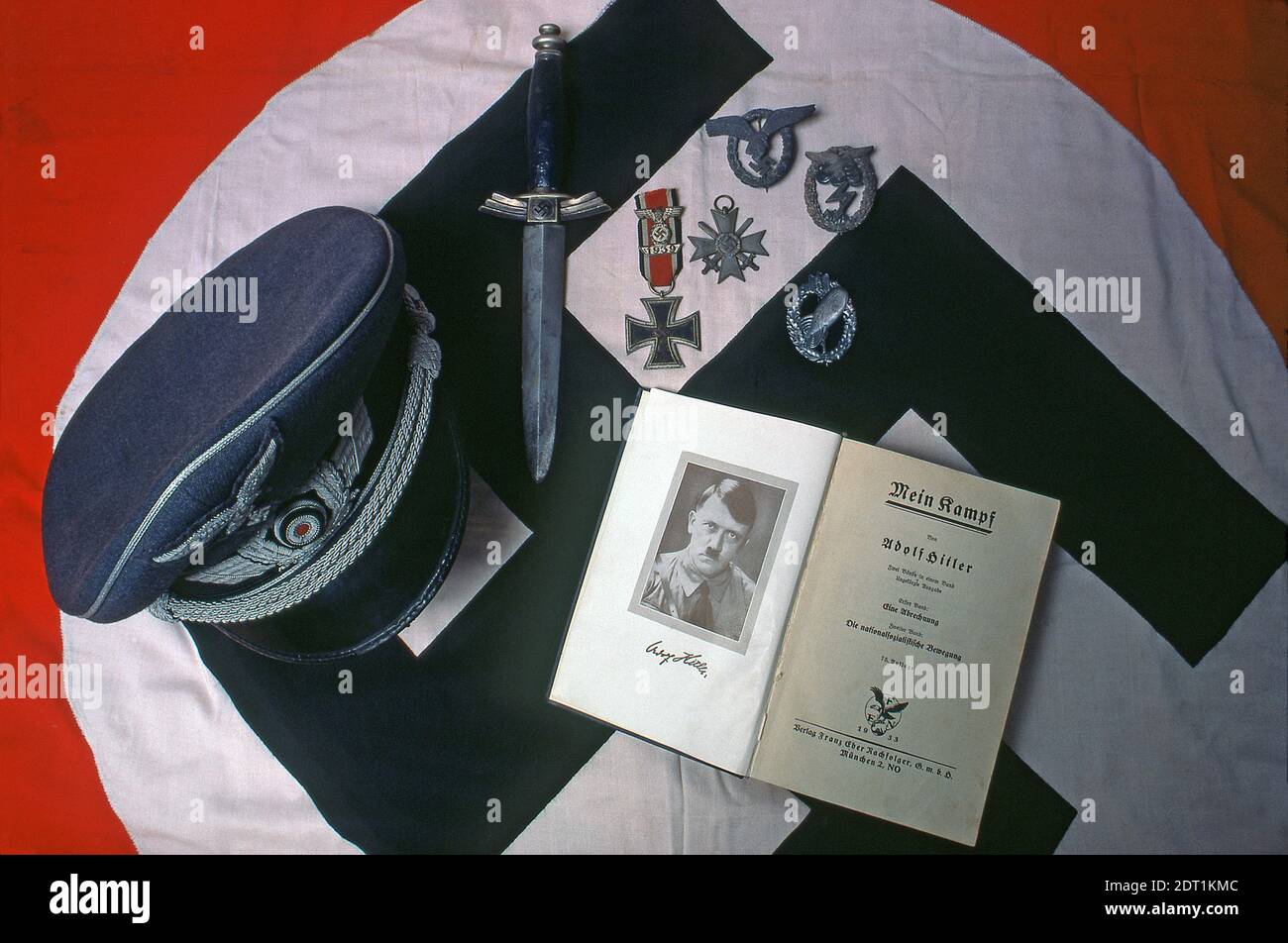 Cimeli militari nazisti tedeschi della seconda guerra mondiale, Foto Stock
