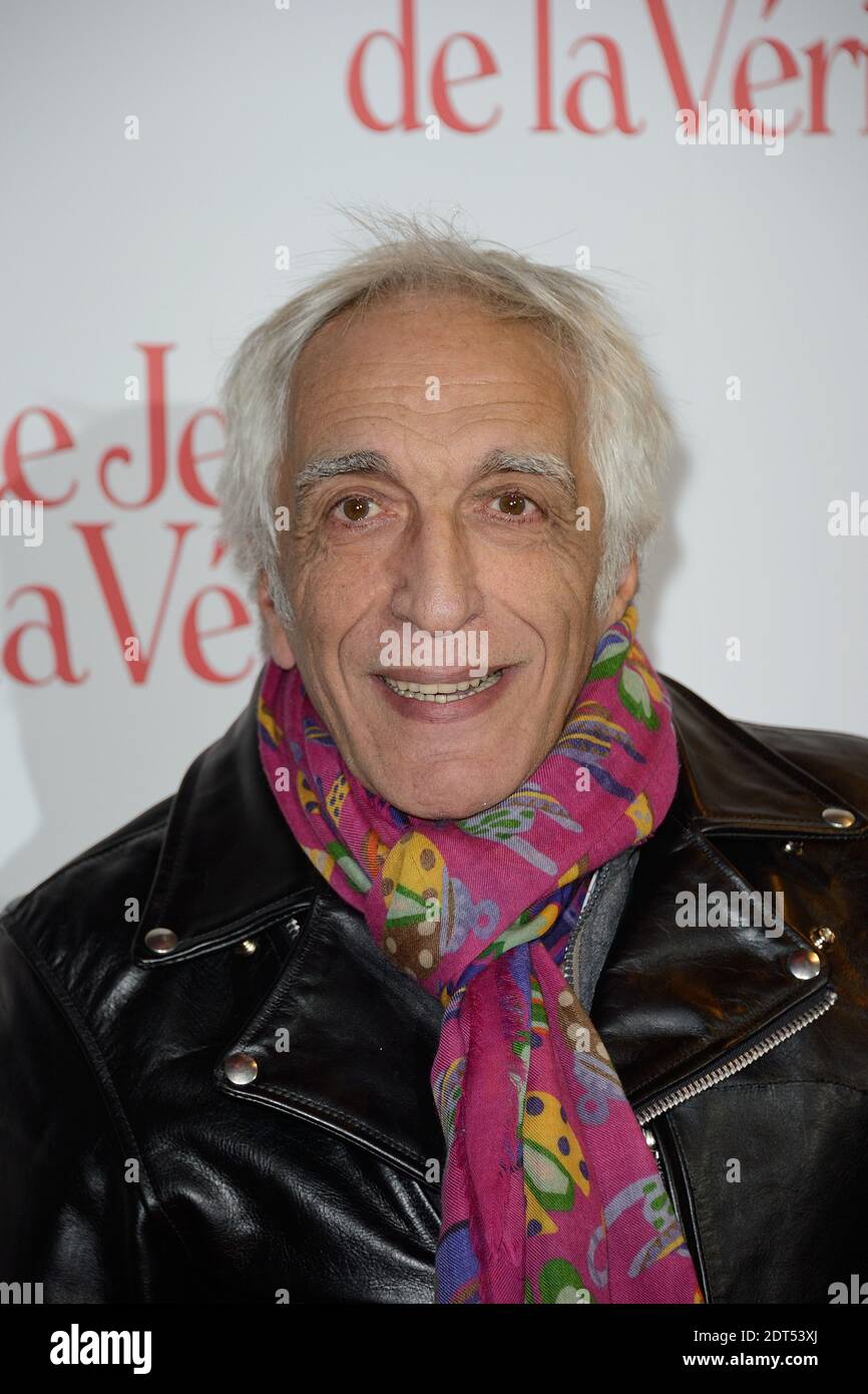 Gerard Darmon ha partecipato alla prima del film 'le Jeu de la Verite' che si è tenuto al Cinema Gaumont Opera di Parigi, Francia, il 20 gennaio 2013. Foto di Nicolas Briquet/ABACAPRESS.COM Foto Stock