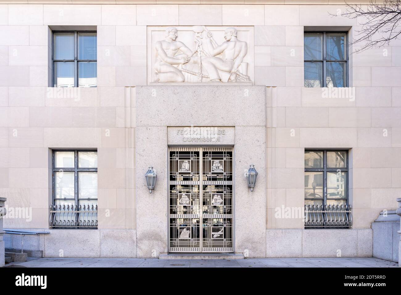 Entrata della Federal Trade Commission (FTC) a Washington, DC. Foto Stock
