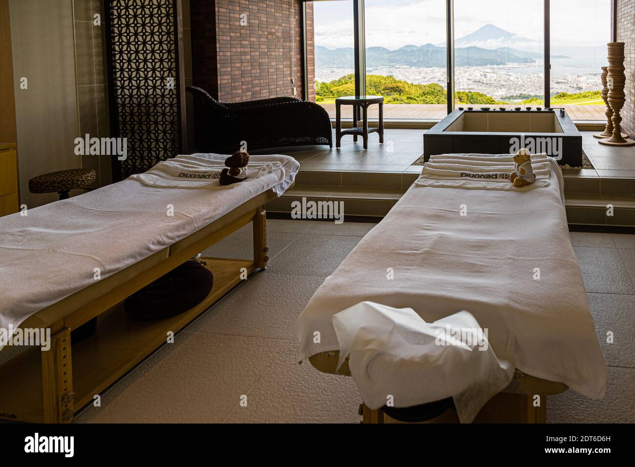 Hotel Nippondaira, Shizuoka, in Giappone, con vista sul Monte Fuji Foto Stock