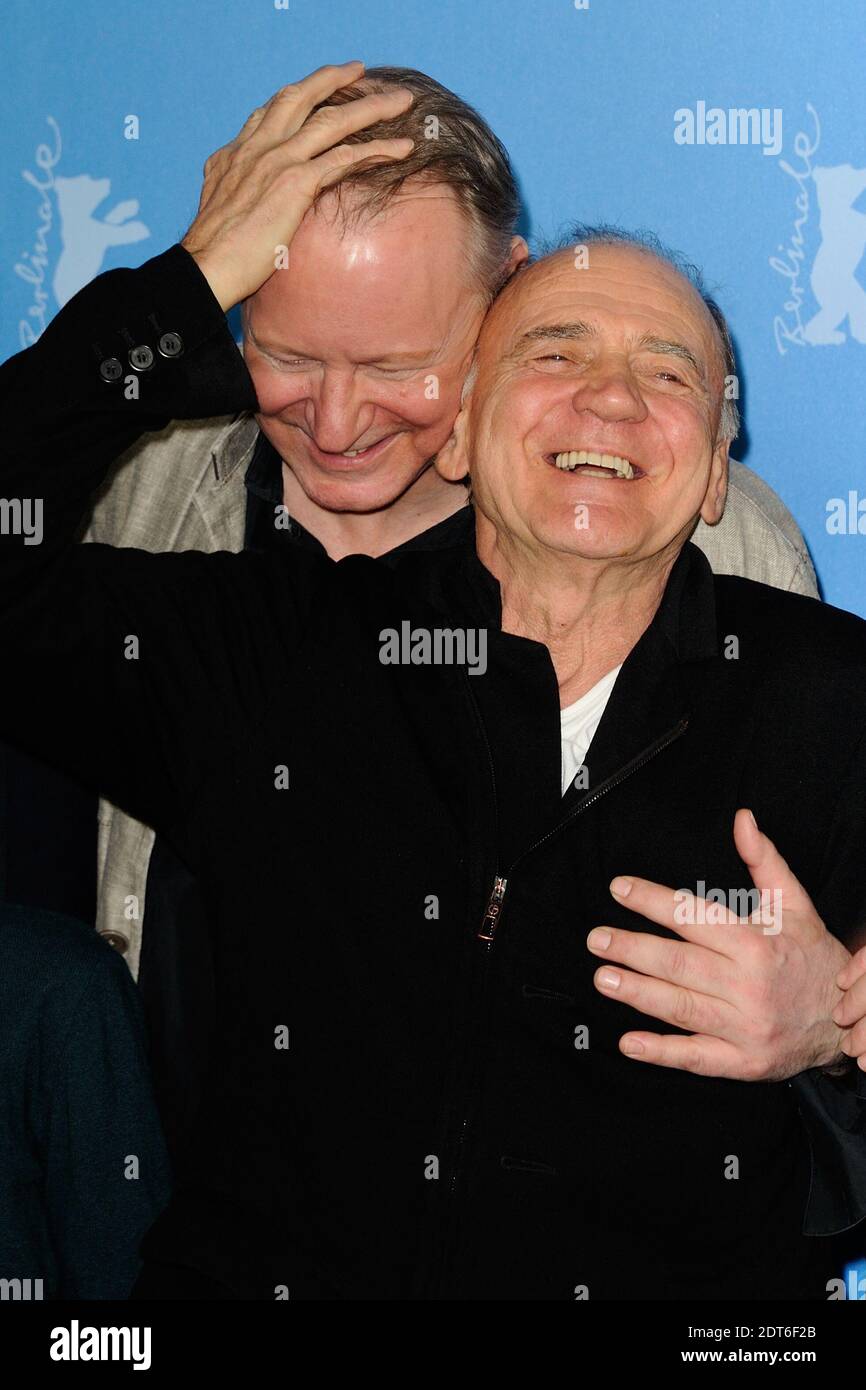 Stellan Skarsgard e Bruno Ganz partecipano alla Photocall 'in ordine di sparizione' durante il 64° Berlinale, Festival Internazionale del Cinema di Berlino, in Germania, il 10 febbraio 2014. Foto di Aurore Marechal/ABACAPRESS.COM Foto Stock