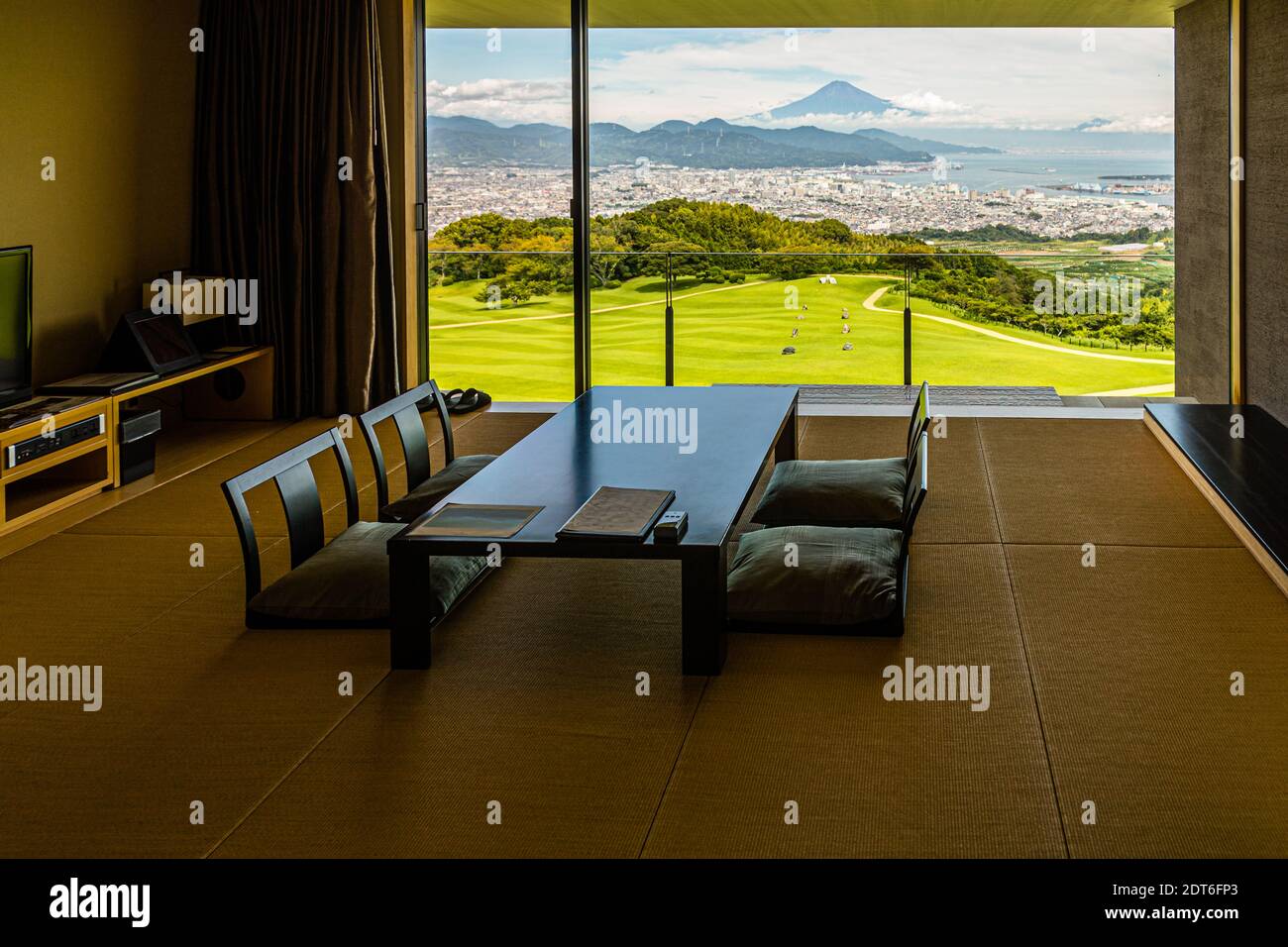Hotel Nippondaira, Shizuoka, in Giappone, con vista sul Monte Fuji Foto Stock