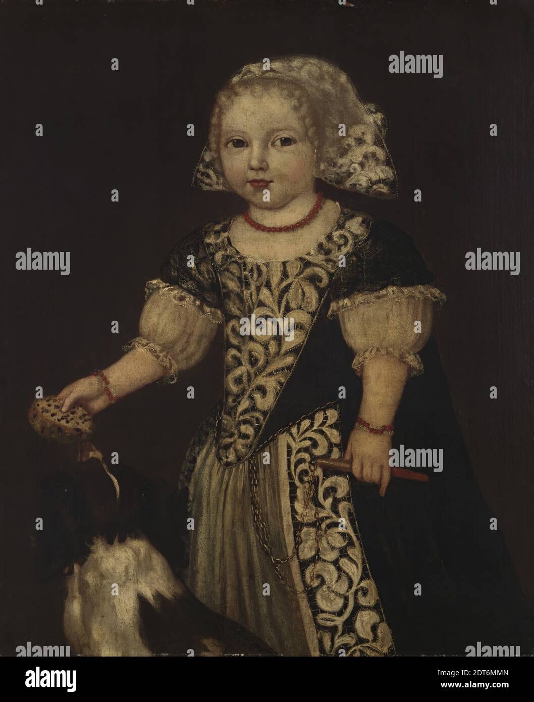 Una ragazza giovane, olio su tela, 71.8 × 58.4 × 2.2 cm (28 1/4 × 23 × 7/8 pollici), non in vista, inglese, 17 ° secolo, dipinti Foto Stock