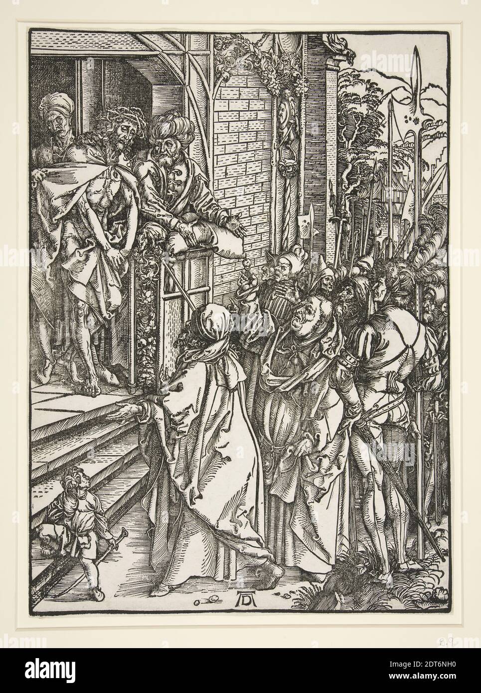 Artista: Albrecht Dürer, tedesco, 1471–1528, Ecce Homo, dalla Grande Passione, ca. 1498–1499, pubblicato il 1511, Woodcut, foglio: 39.5 × 28.6 cm (15 9/16 × 11 1/4 in.), Made in Germany, German, XV–XVI secolo, opere su carta - stampe Foto Stock