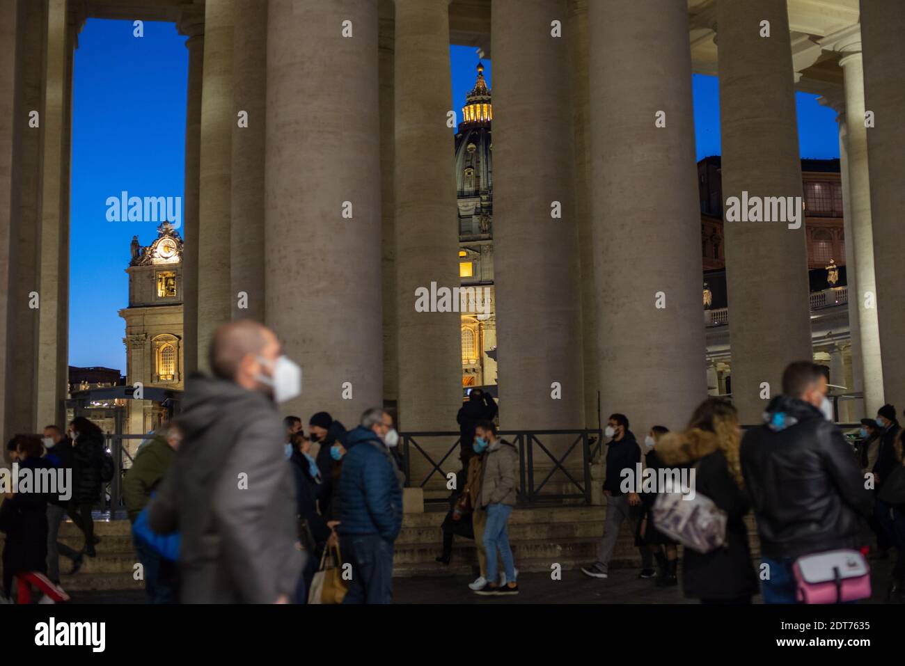 Roma, Italia: Tempo di Natale, Piazza San Pietro. ©Andrea Sabbadini Foto Stock