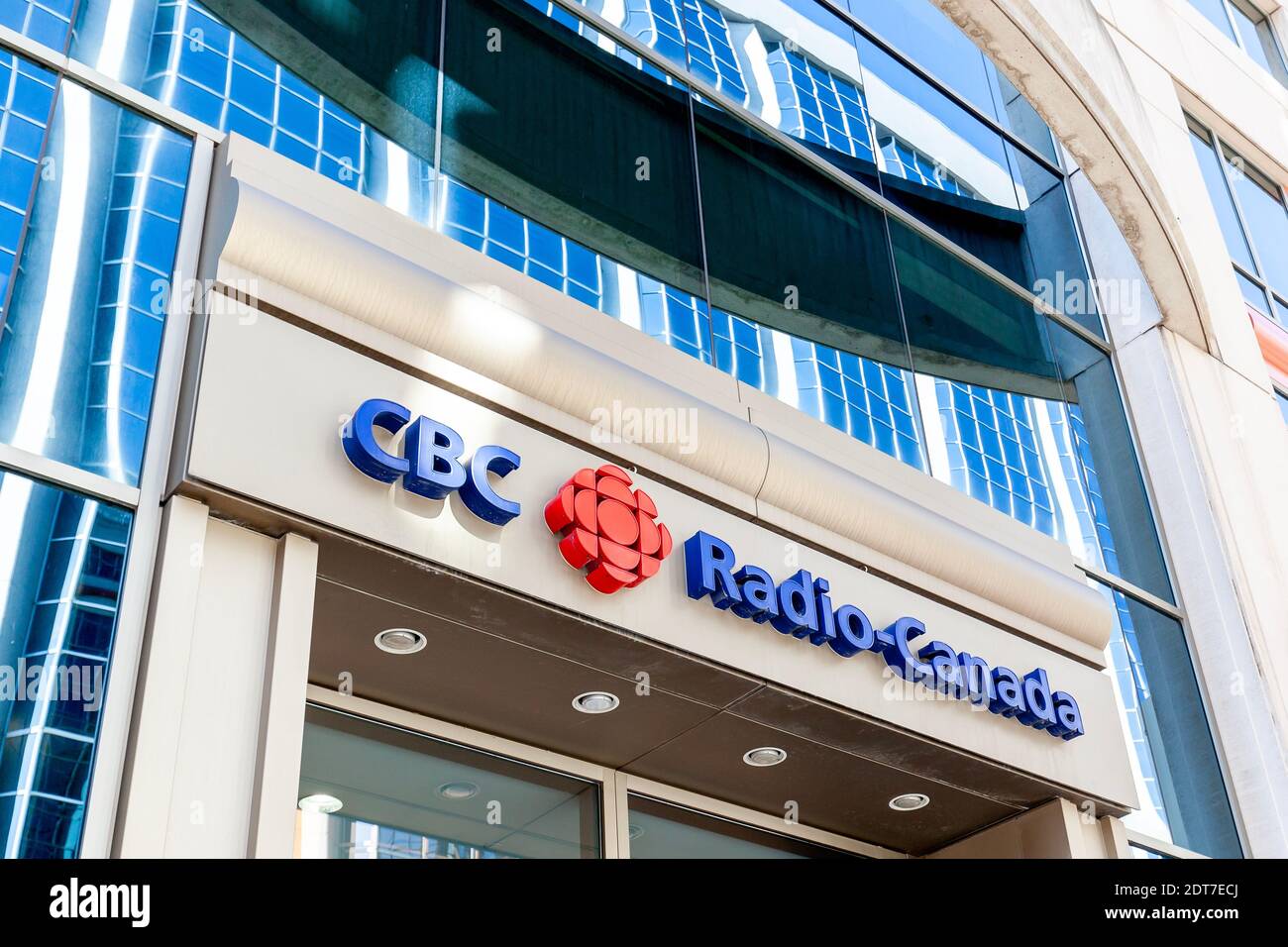 CBC radio-Canada al CBC Ottawa Broadcast Center di Ottawa, Canada Foto Stock