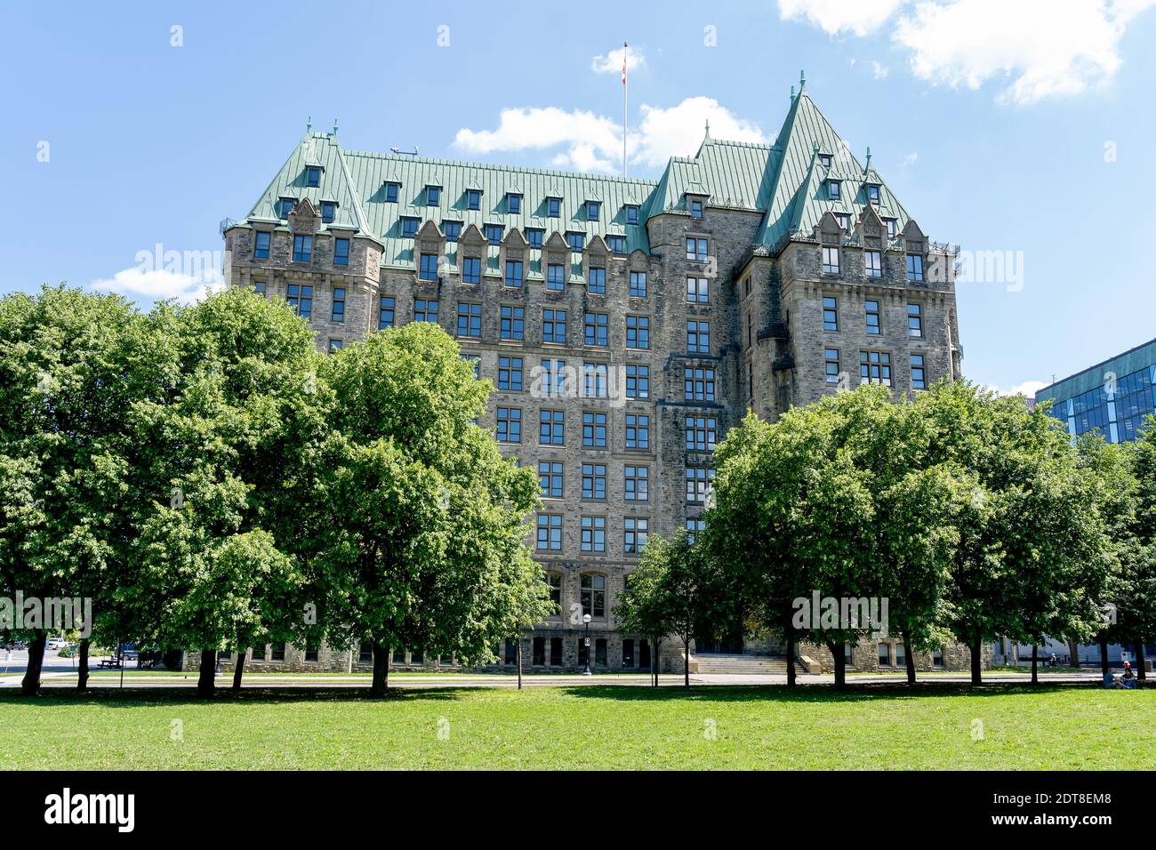 Justice Building è mostrato a Ottawa, Ontario, Canada l'8 agosto 2020. Foto Stock
