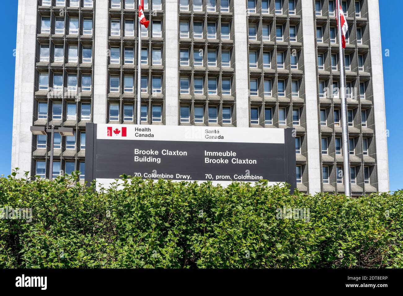 Salute Canada Brooke Claxton costruzione e segno in Ottawa Foto Stock
