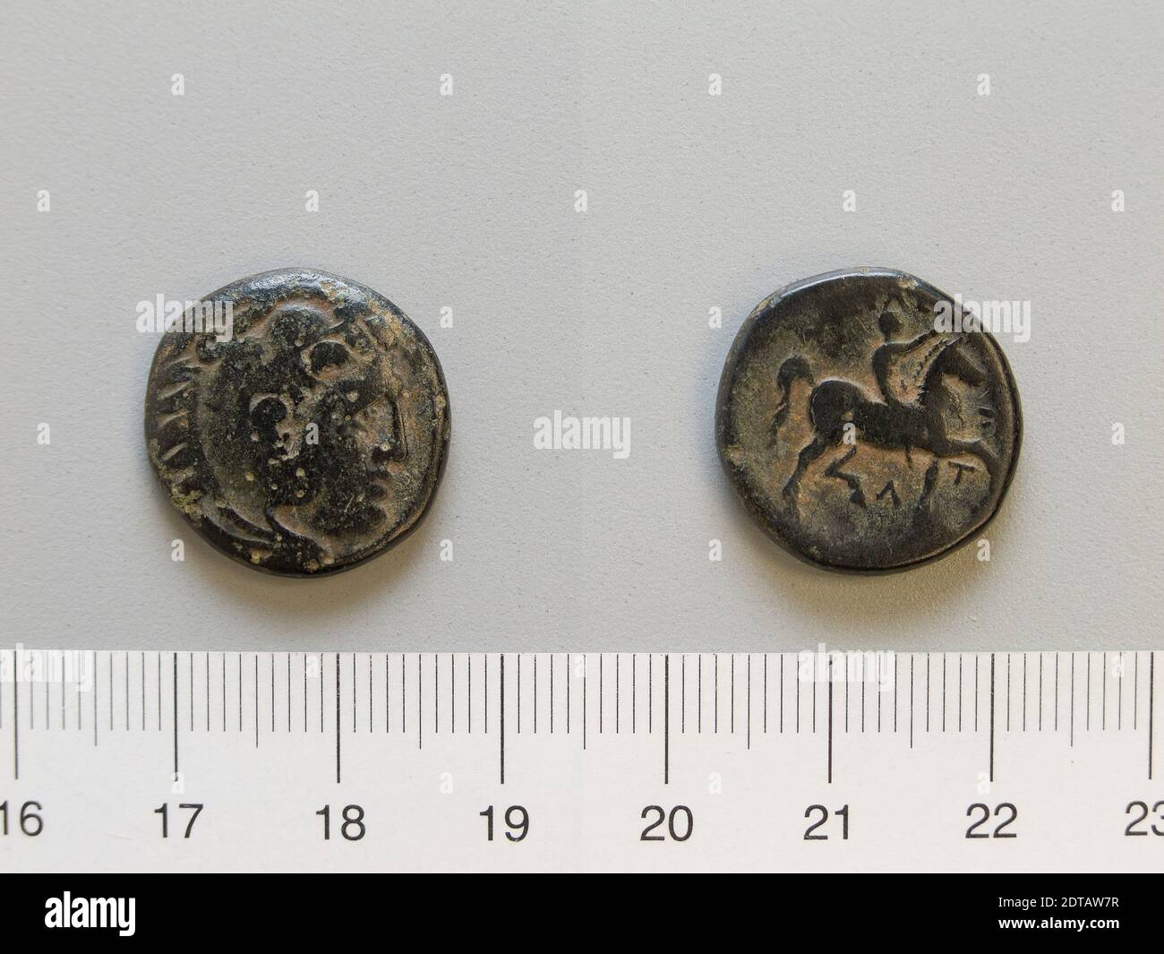 Righello: Cassander, moneta di Cassander, 306–297 a.C., rame, 6.28 g, 4:00, 19.5 mm, fabbricato in Macedonia, greco, IV-III secolo a.C., Numismatica Foto Stock