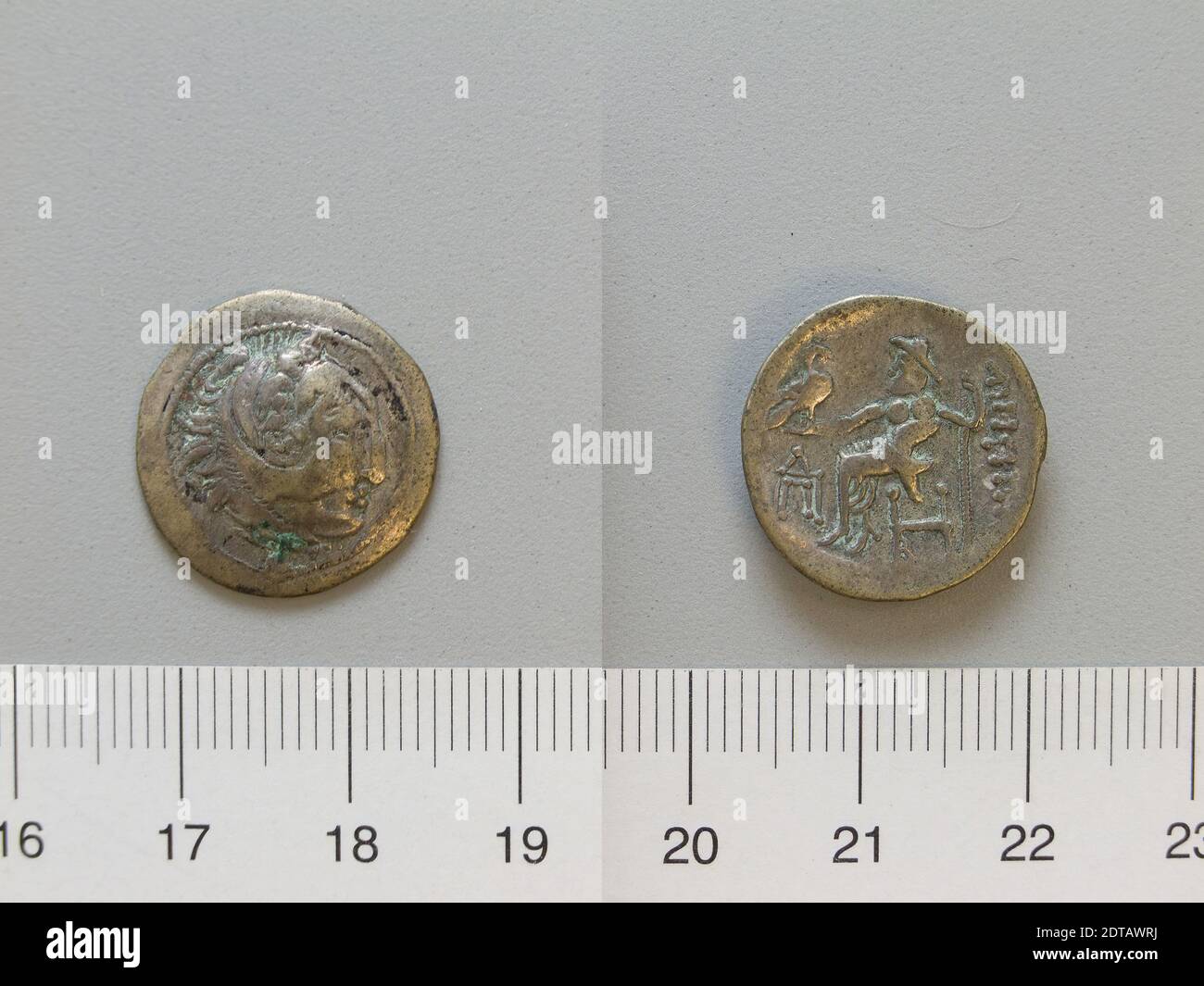 Menta: Macedonia, 1 dracm dalla Macedonia, 299–100 a.C., Argento, 3.13 g, 11:00, 18 mm, Made in Macedonia, Greco, III-II secolo a.C., Numismatica Foto Stock