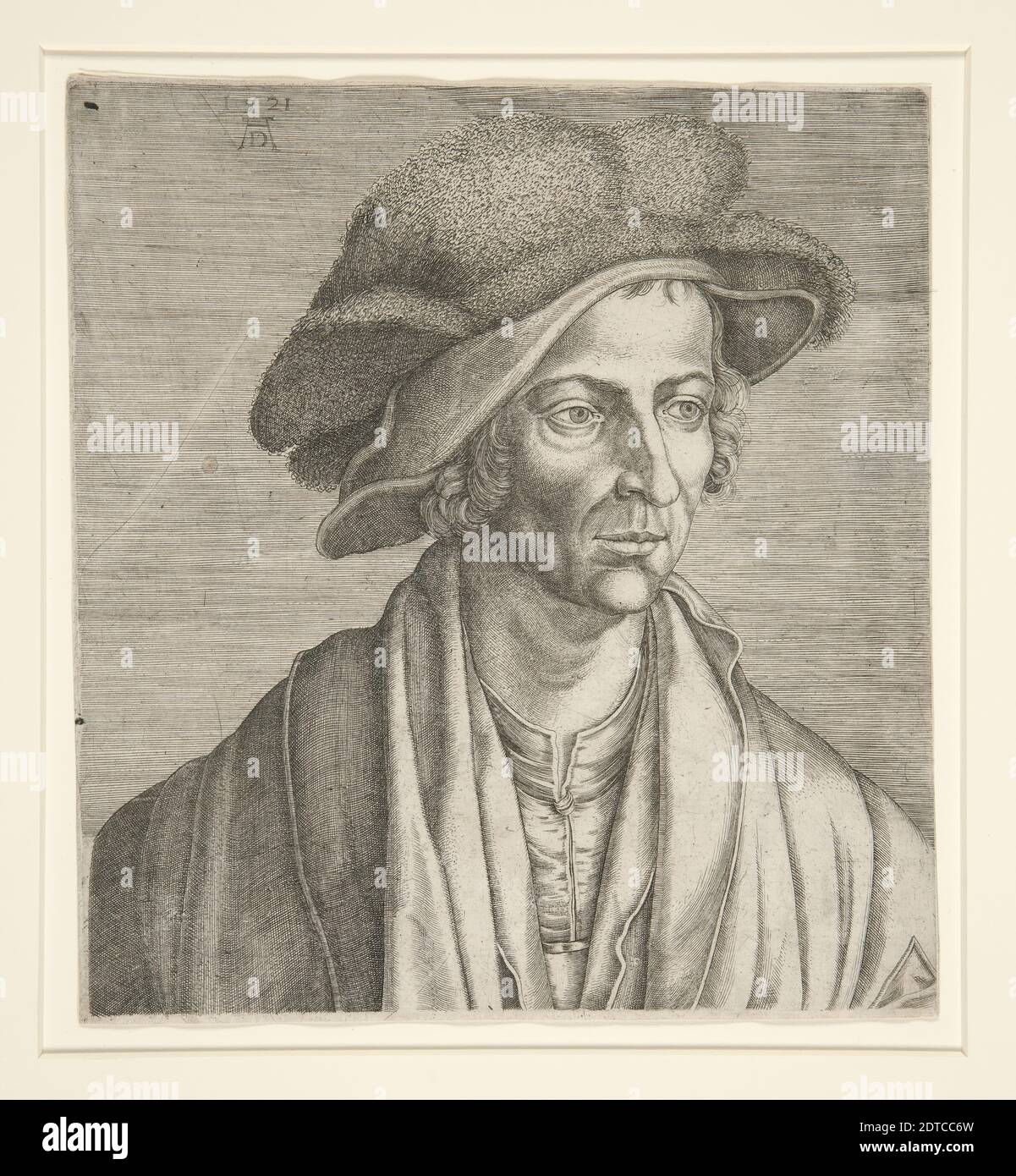 Incisore: Cornelis Cort, olandese, 1533?–1578, dopo: Albrecht Dürer,  tedesco, 1471–1528, Ritratto di Joachim Patinir, incisione, 20.3 × 19.4 cm  (8 × 7 5/8 in.), fabbricato in Olanda, olandese, XVI secolo, opere su carta  - stampe Foto stock - Alamy