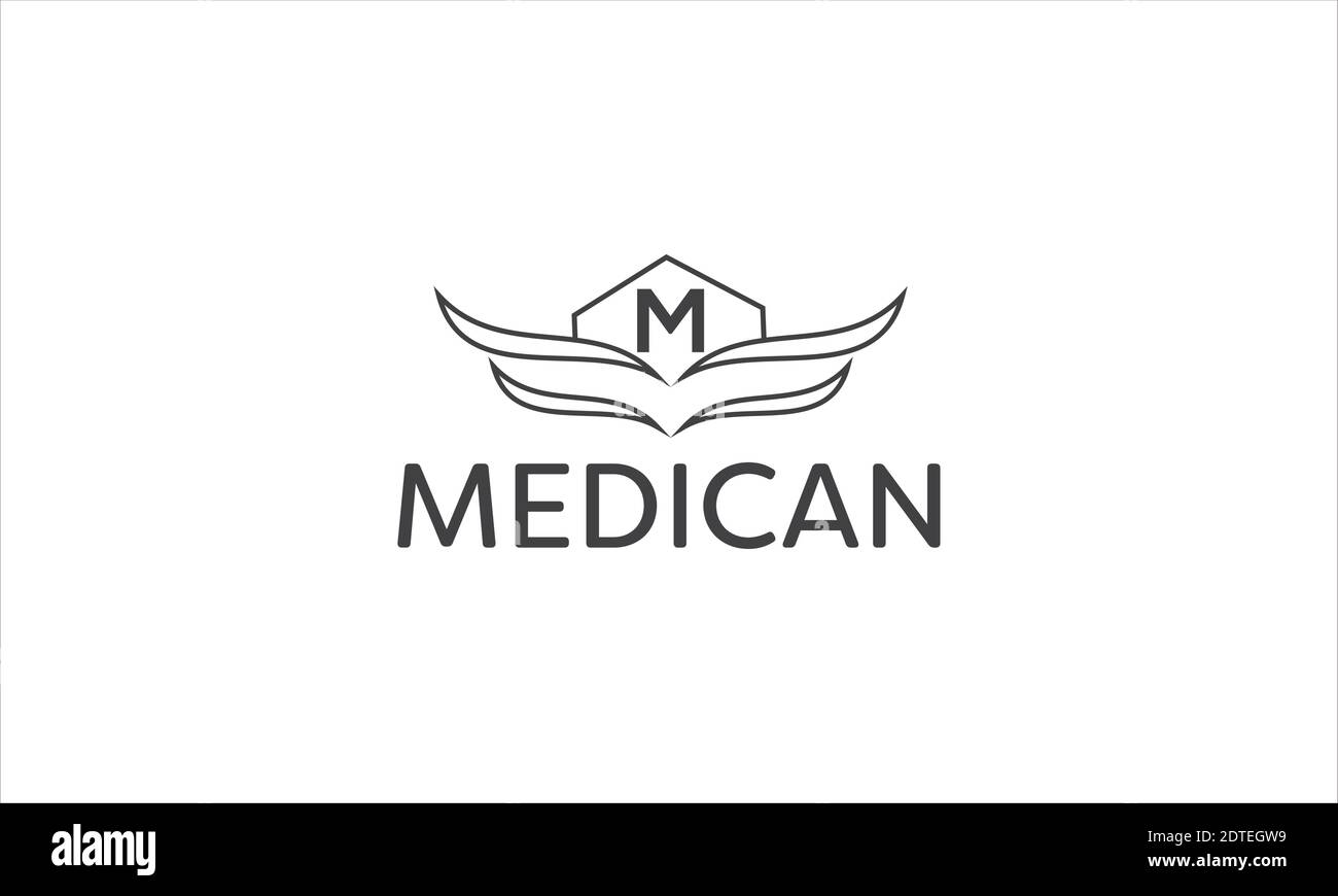 Design minimalista del logo M e modello vettoriale. Logo m letter . Illustrazione Vettoriale