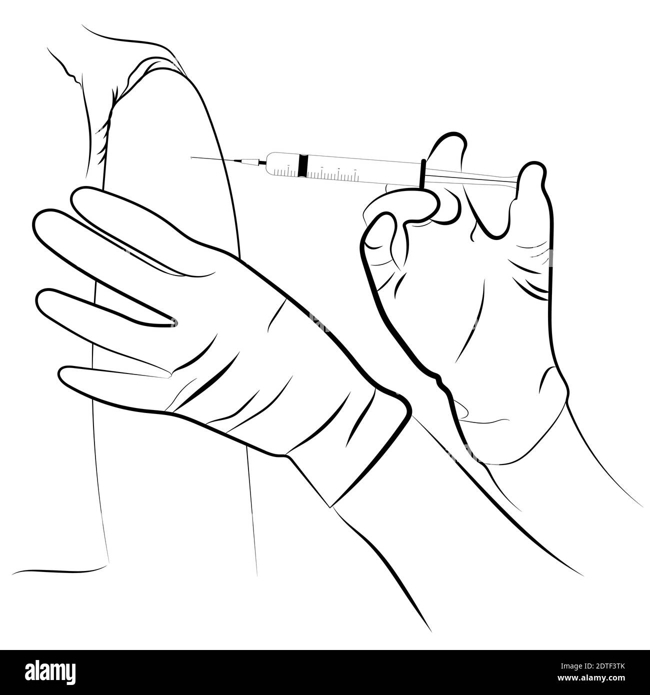 Immagine vettore vaccinazioni trattamento sanitario concetto medico protezione immune, illustrazioni vettoriali Illustrazione Vettoriale