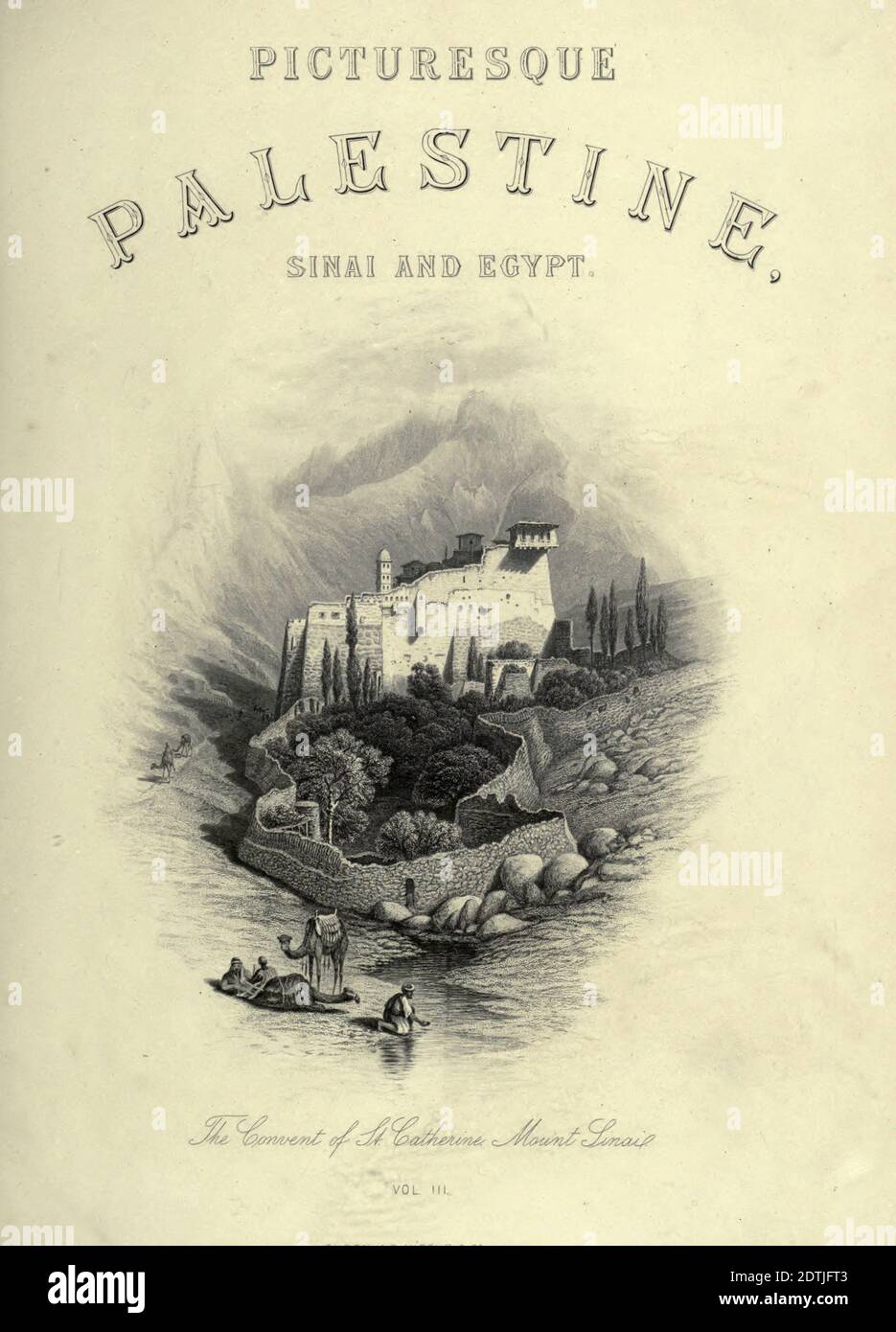 Incisione sull'acciaio del Convento di Santa Caterina, Monte Sinai dal libro 'pittoresca Palestina, Sinai ed Egitto' di Wilson, Charles William, Sir, 1836-1905; Lane-Poole, Stanley, 1854-1931 Volume 3. Pubblicato in da J. S. Virtue e Co 1883 Foto Stock