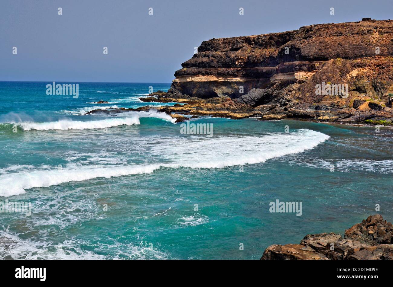 Spagna, Isole Canarie, Fuerteventura, El Puerto de Los Molinos Foto Stock