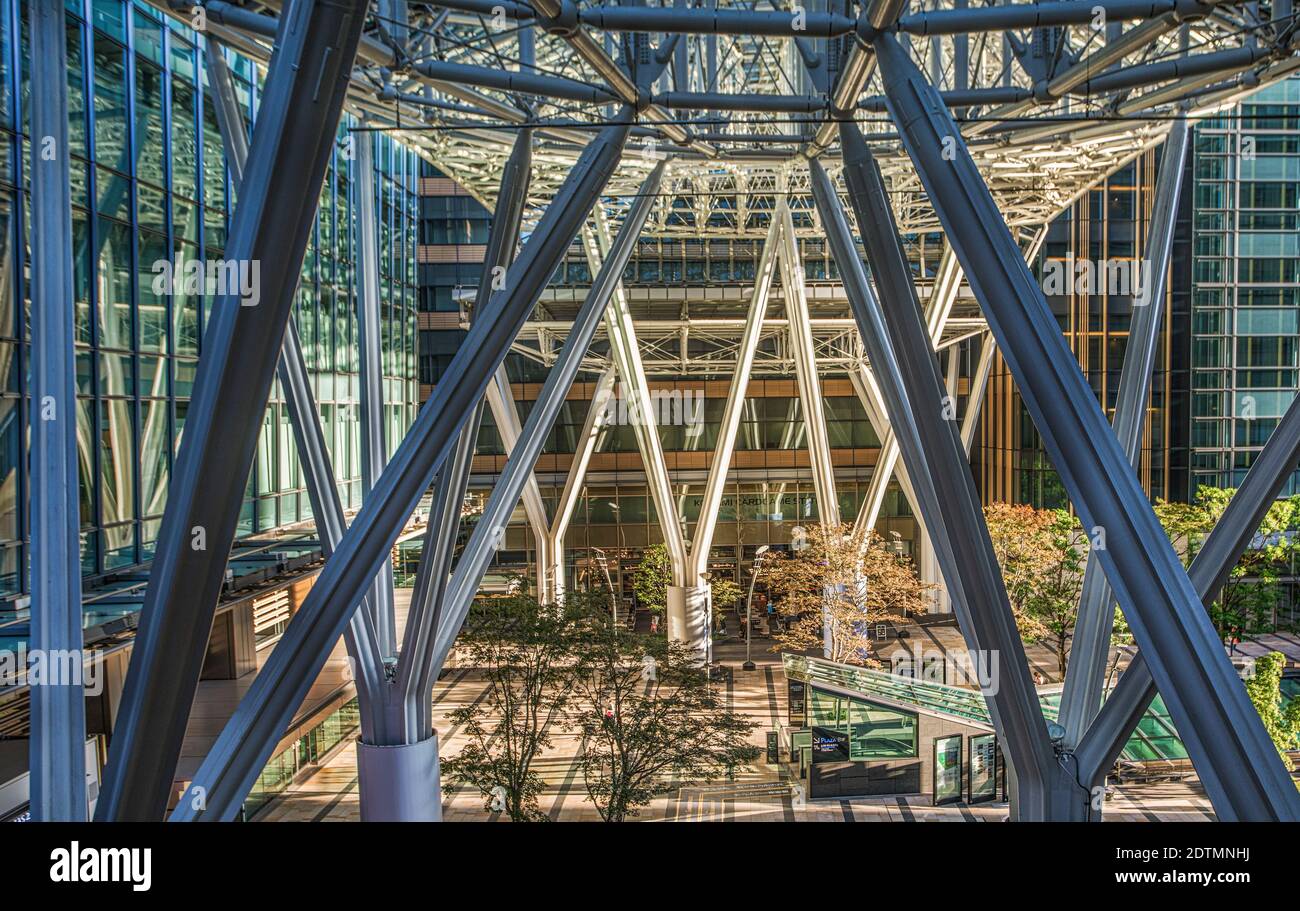 Giappone, Tokyo City, Minato Ku, Midtown Building, ingresso Hall Foto Stock