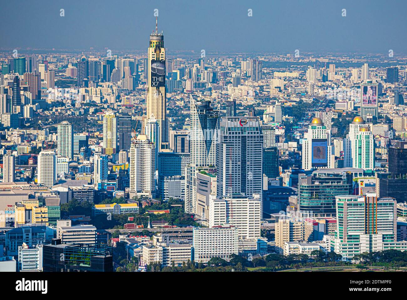 Thailandia, Bangkok città, Downtown Panorama Foto Stock