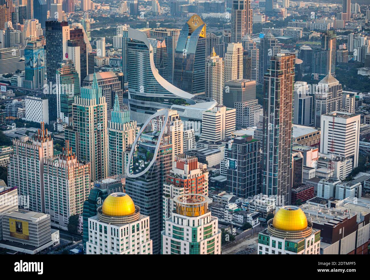 Thailandia, Bangkok Città, centro città Bangkok panorama Foto Stock