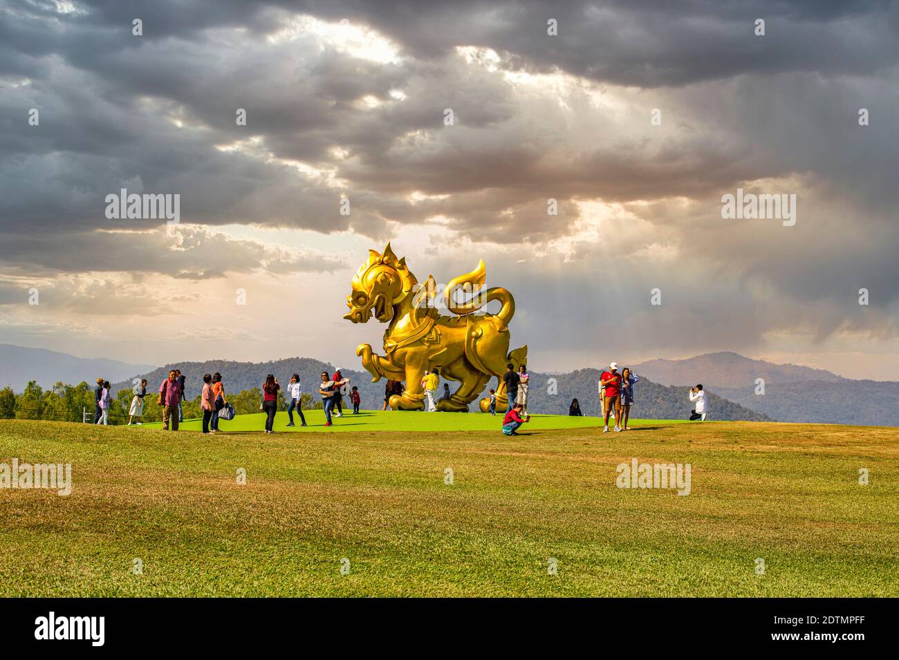 Thailandia, Chiang Rai Città, simbolo Foto Stock