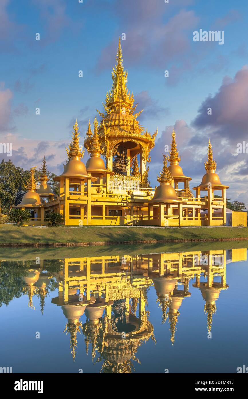 Thailandia, Chiang Rai City, il Tempio Bianco (Wat Rong Khun) Foto Stock