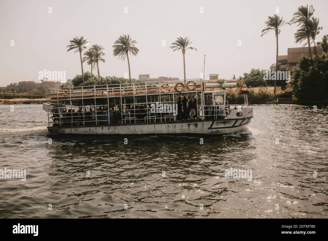 Crociera sul Nilo, Cairo, Egitto Foto Stock