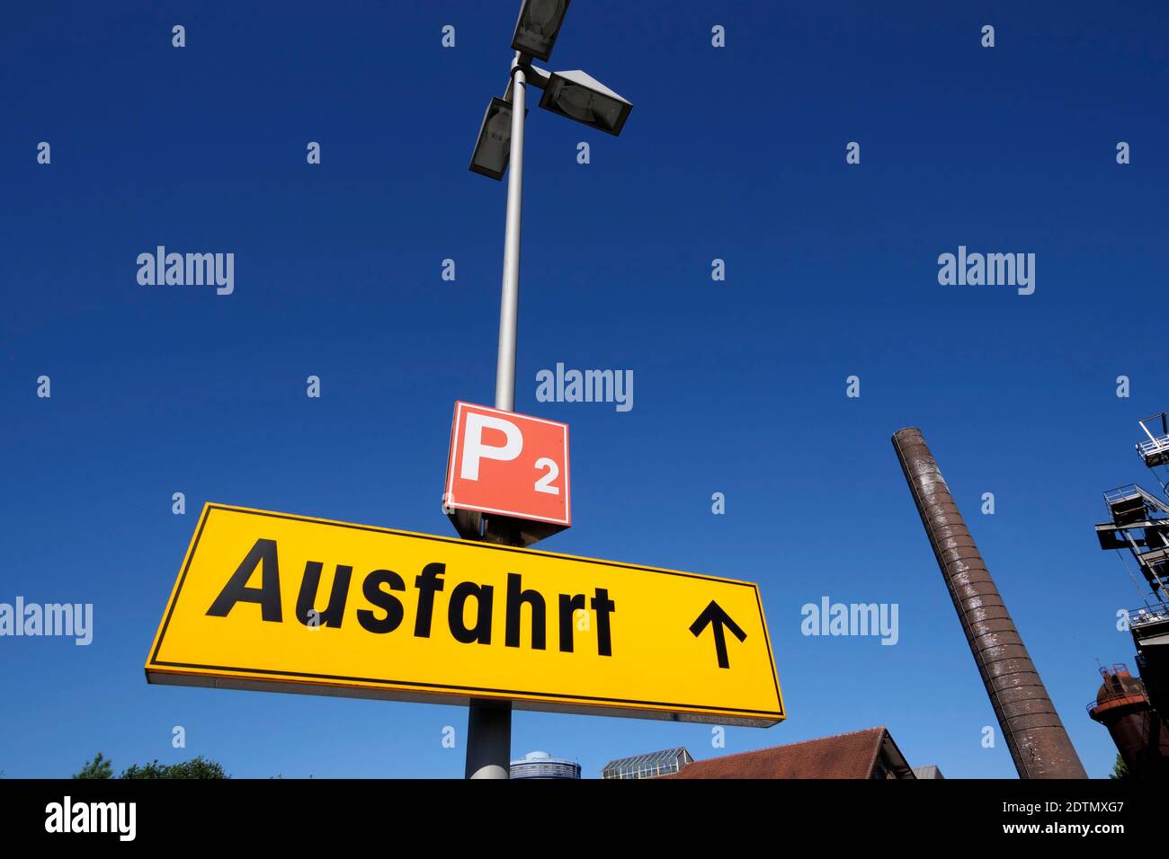 Parcheggio a Neunkirchen, Saarland, Deutshland Foto Stock
