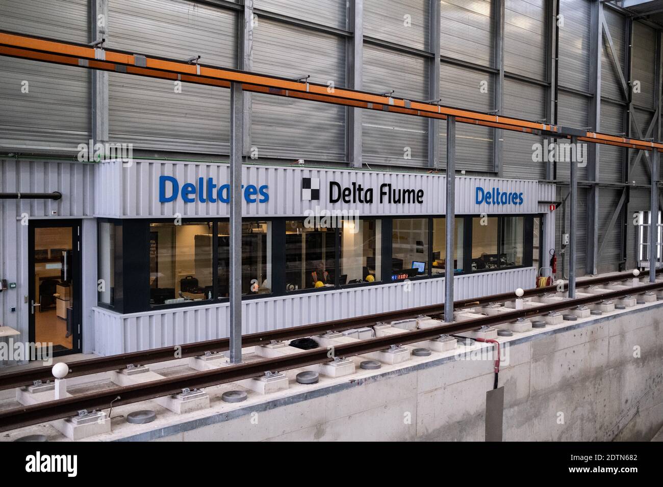 Reportage à Delft aux Pays-Bas sur l'Institut Deltares, institut de recherche scientifique qui crée des Solutions pour lutté contre la montée des Eaux Foto Stock