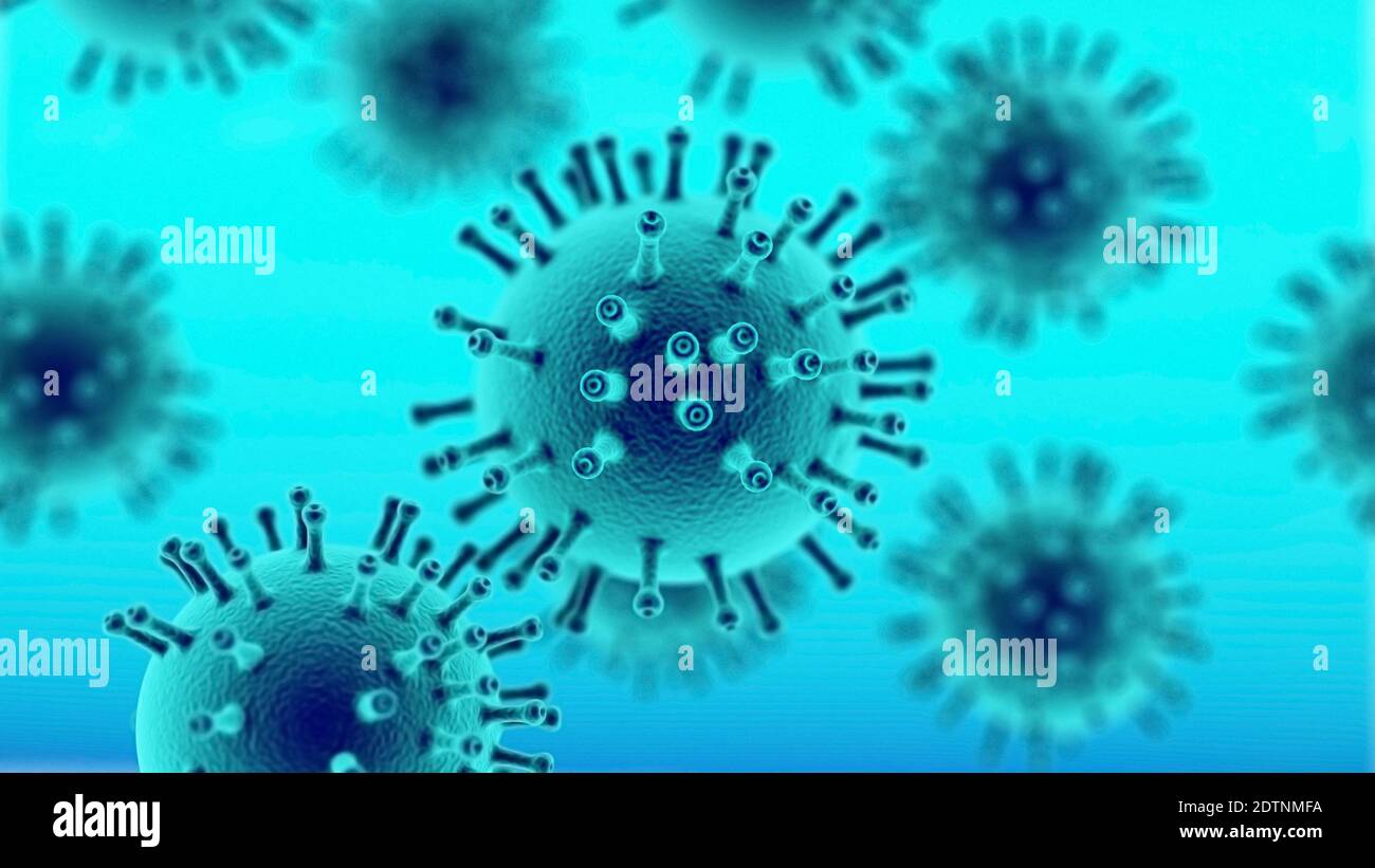 Covid 19. Concetto di salute del vaccino del coronavirus. Pandemia, influenza, corona. Contesto pandemico globale. Foto Stock