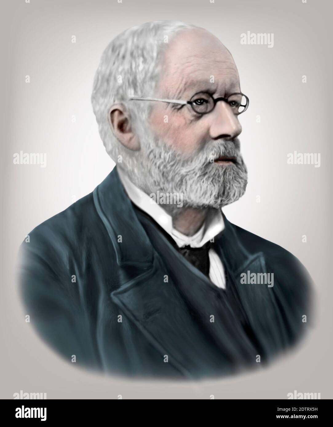 Theodor Albrecht Edwin Klebs 1834-1913 Patologo Svizzero Tedesco Foto Stock
