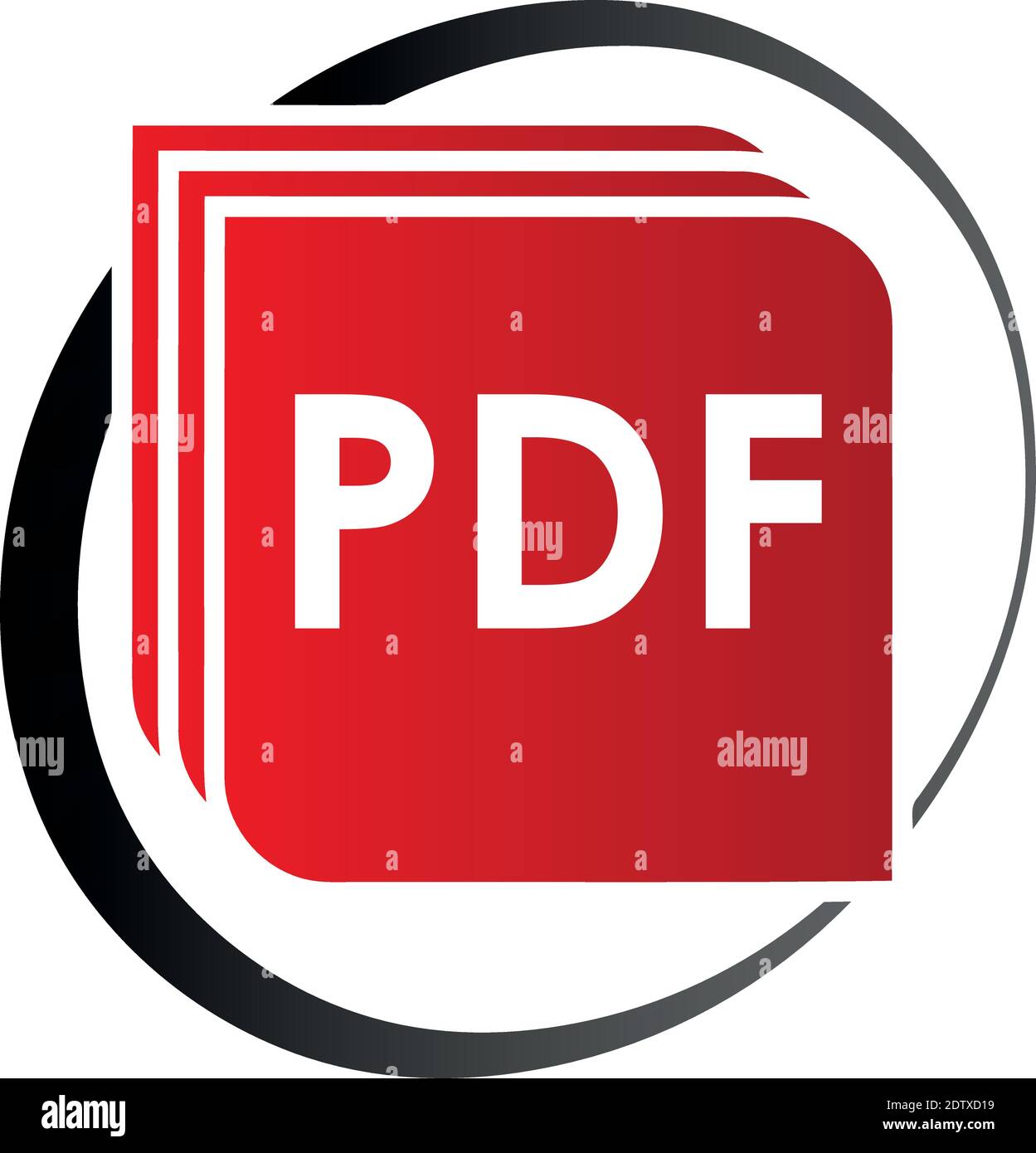 File PDF icona vettoriale, download, logo Illustrazione Vettoriale