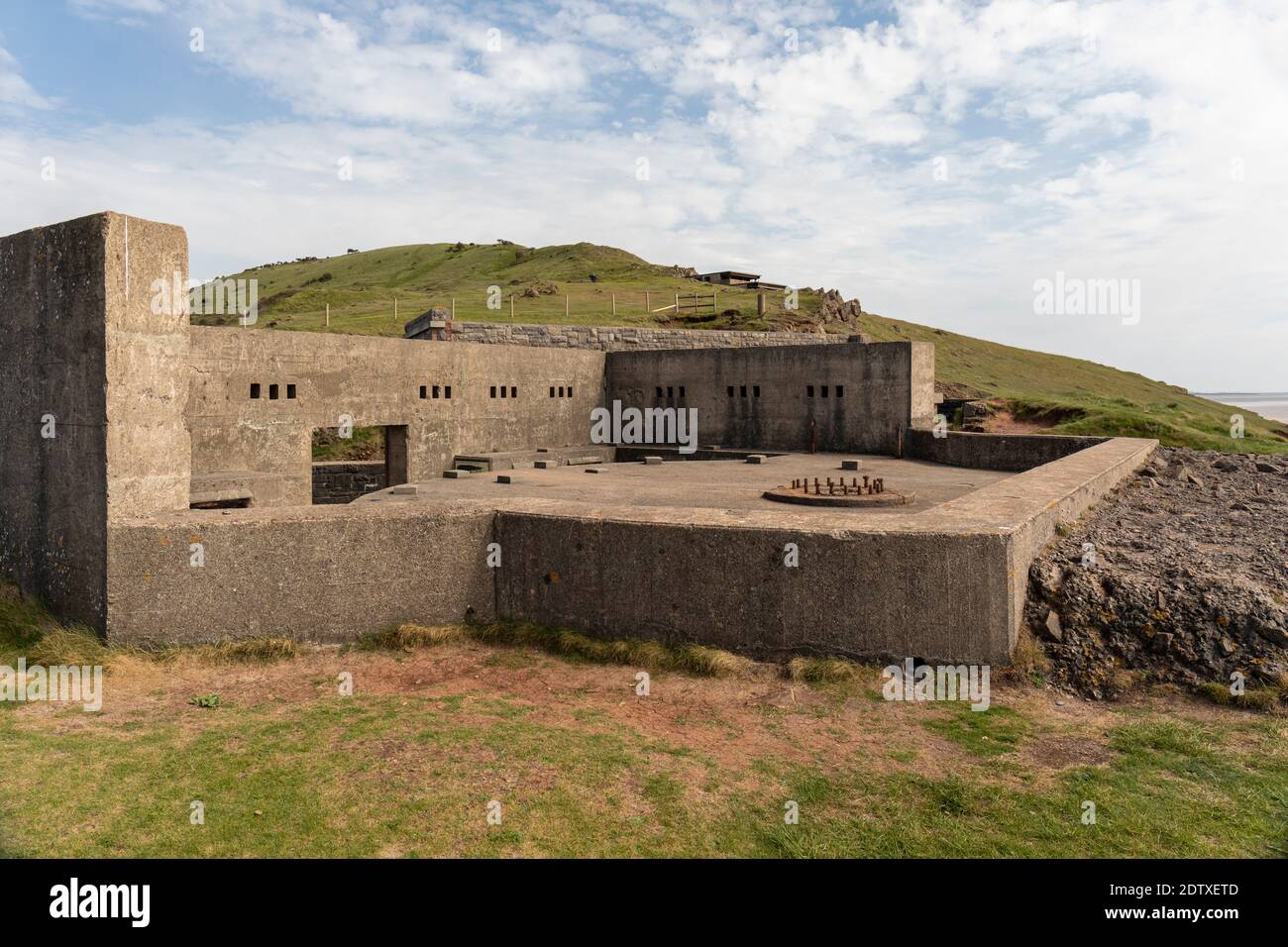 Brean Down Fort, Somerset, Inghilterra, Regno Unito Foto Stock