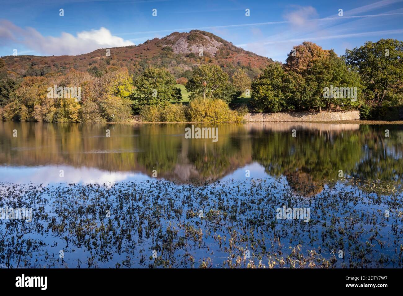 Tegg’s Nose and Bottoms Reservoir in autunno, Langley, vicino a Macclesfield, Cheshire, Inghilterra, Regno Unito Foto Stock