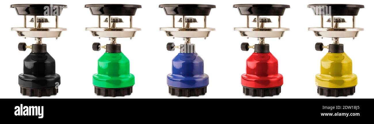 Stufa per accensione di calici per Shisha incandescente. Attrezzatura per hookah. Più colori Foto Stock