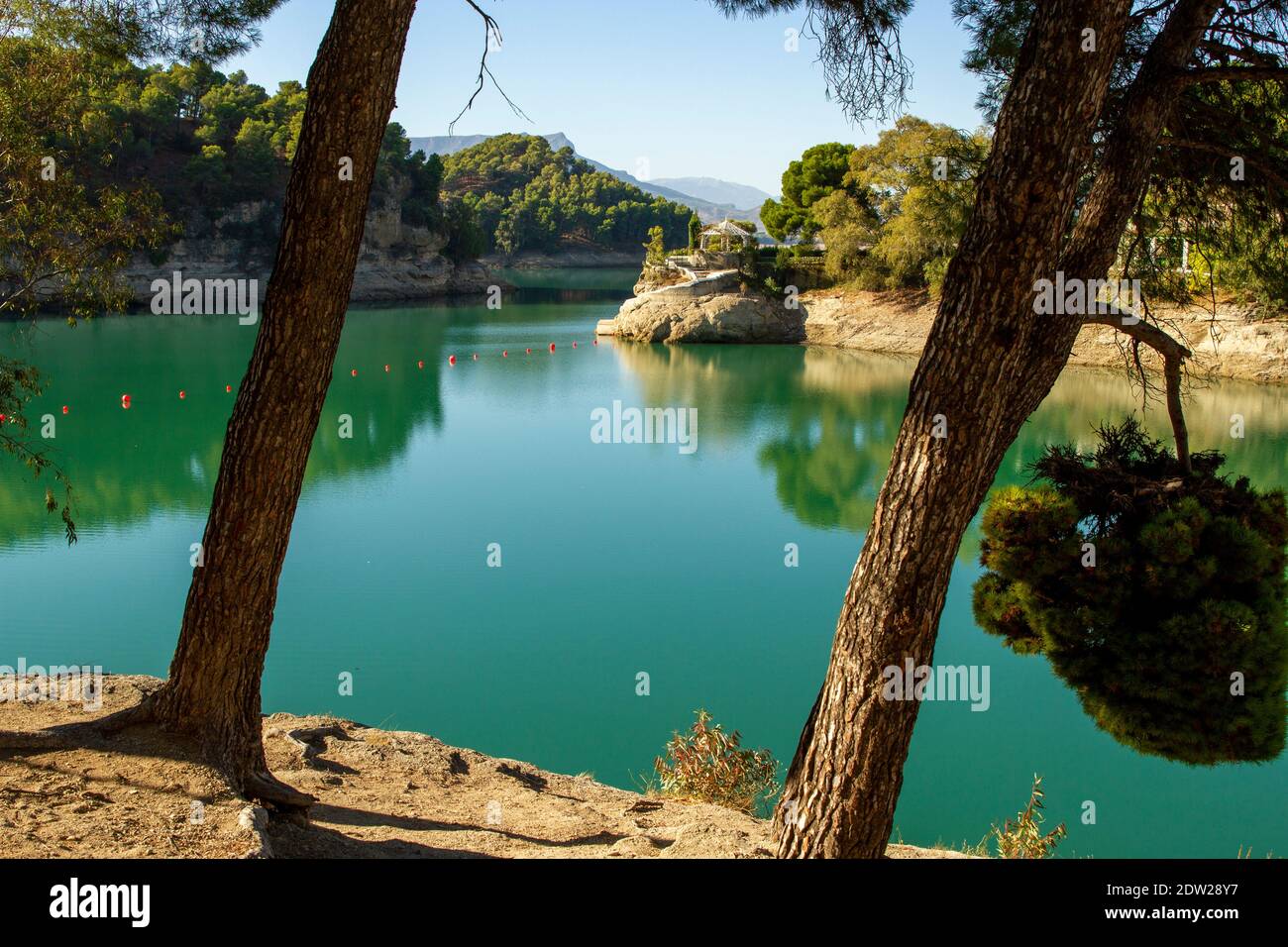 El Chorro Emerald Green Lakes Foto Stock