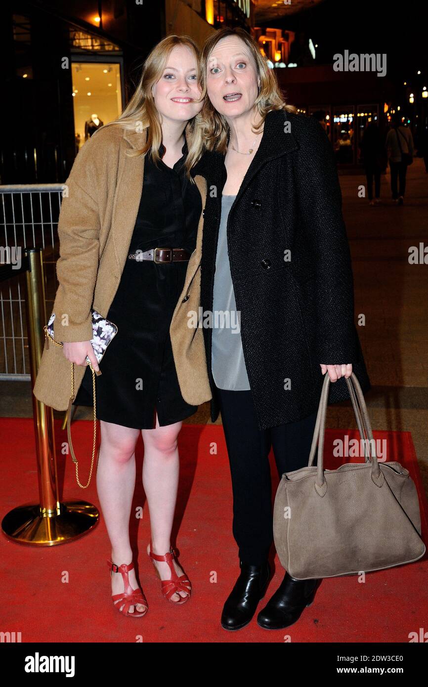 Il regista Cecile Telerman e sua figlia Lea frequentano la Premiere 'Les Yeux Jaunes des Crocodiles' a Gaumont Marignan, Parigi, Francia, il 31 marzo 2014. Foto di Aurore Marechal/ABACAPRESS.COM Foto Stock