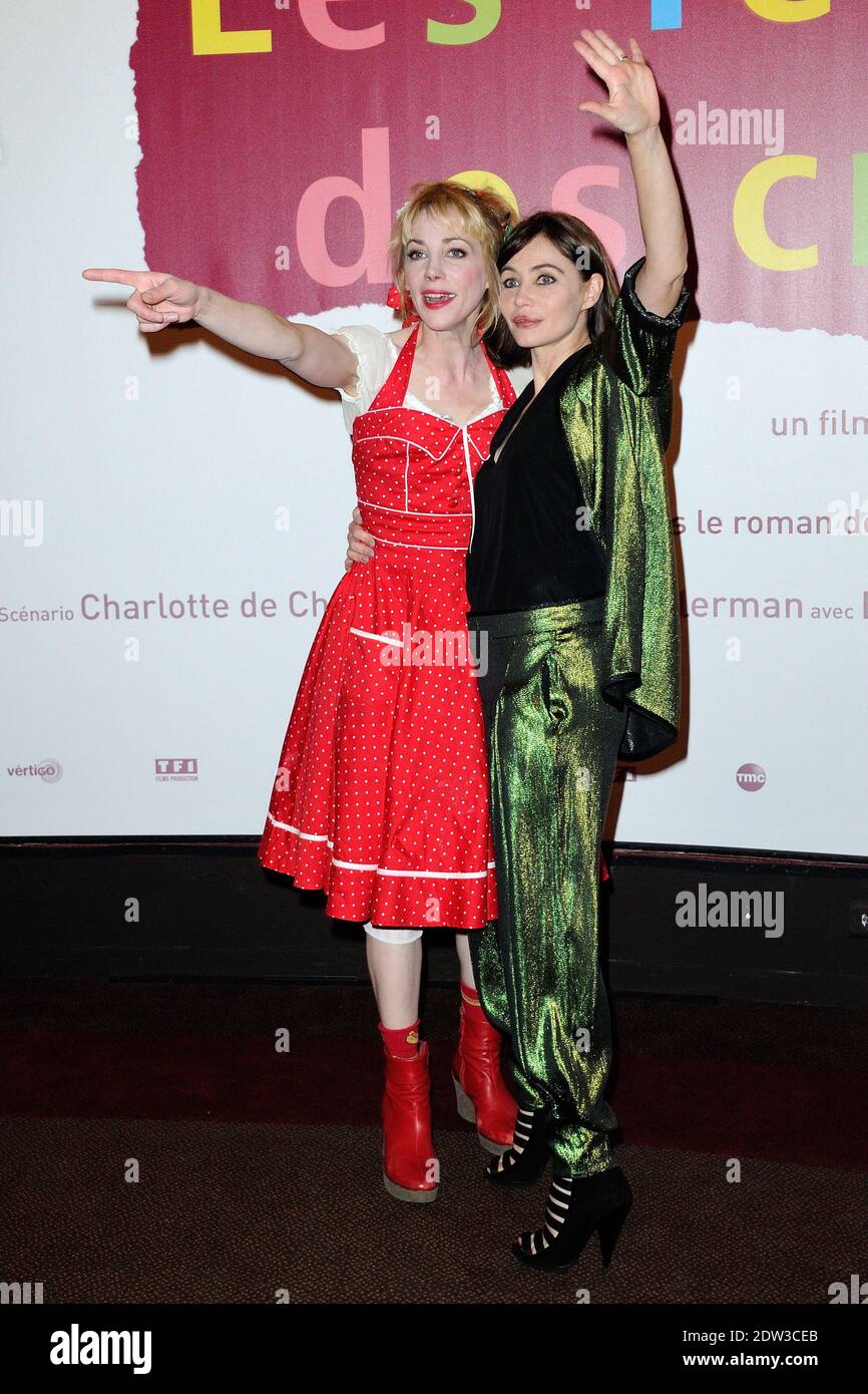Julie Depardieu e Emmanuelle Beart al Premiere 'Les Yeux Jaunes des Crocodiles' a Gaumont Marignan, Parigi, Francia, il 31 marzo 2014. Foto di Aurore Marechal/ABACAPRESS.COM Foto Stock