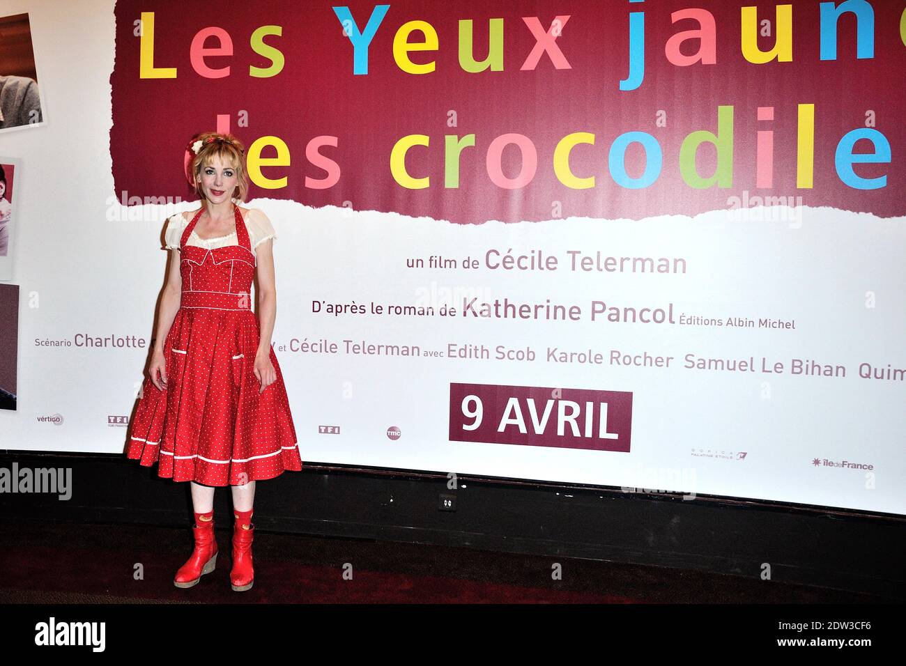 Julie Depardieu partecipa alla Premiere 'Les Yeux Jaunes des Crocodiles' a Gaumont Marignan, a Parigi, Francia, il 31 marzo 2014. Foto di Aurore Marechal/ABACAPRESS.COM Foto Stock