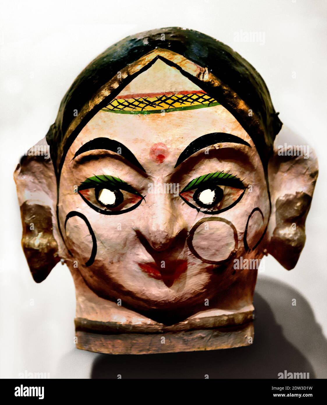 Dance Mask festival di Dussehra giochi sono eseguiti nel nord dell'India, in onore del dio Rama, l'eroe del Ramayana epico indiano, ( indù dio Rama, Râm, Ramachandra. ) Foto Stock