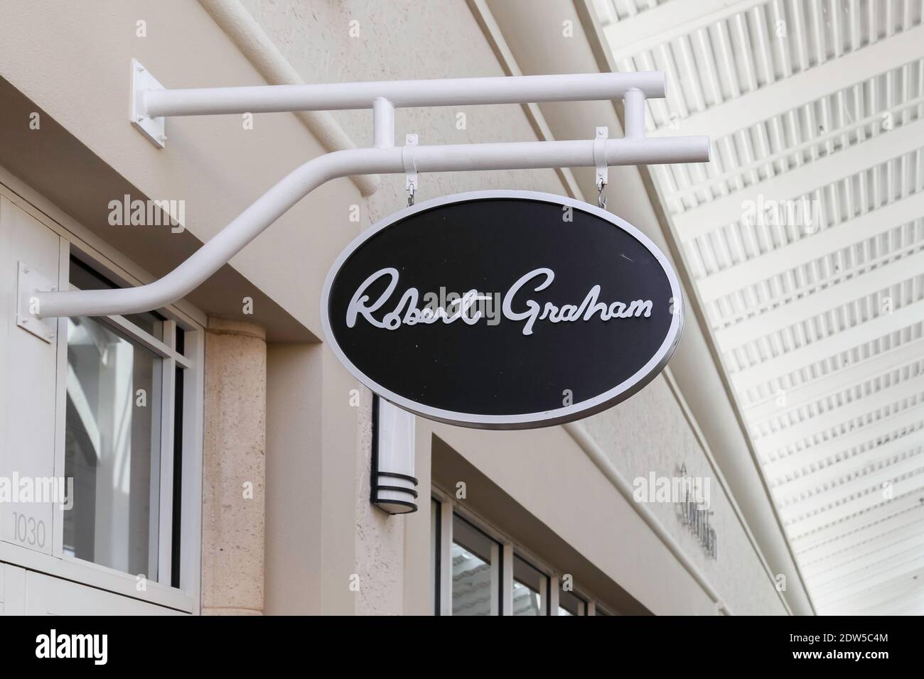 Orlando, Florida, Stati Uniti - 24 febbraio 2020: Cartello di Robert Graham a Orlando, Florida, Stati Uniti. Foto Stock