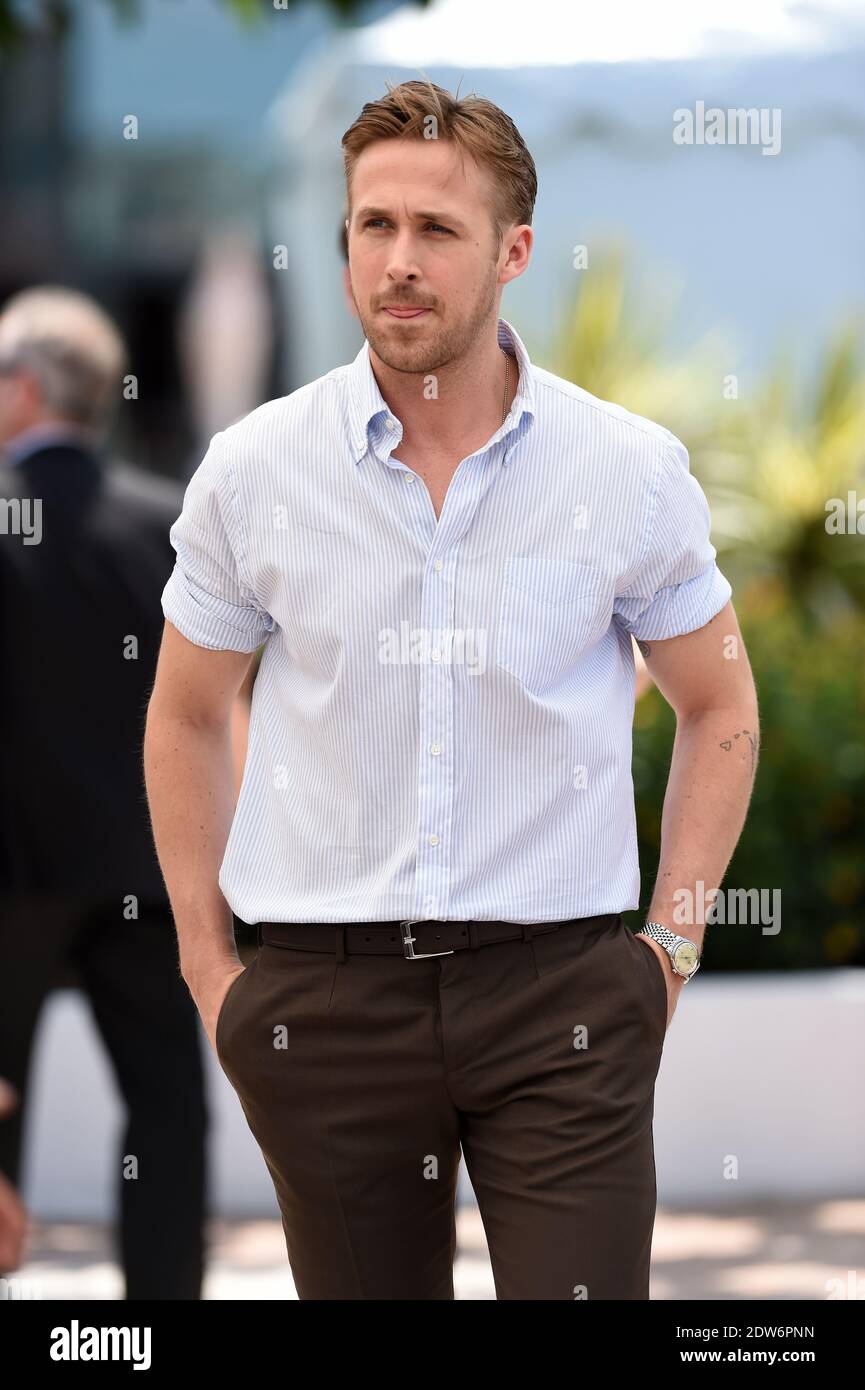 Ryan Gosling si pone alla fotocellula per il film Lost River tenutosi al Palais Des Festivals nell'ambito del Settimo Festival del Cinema di Cannes, in Francia, il 20 maggio 2014. Foto di Lionel Hahn/ABACAPRESS.COM Foto Stock