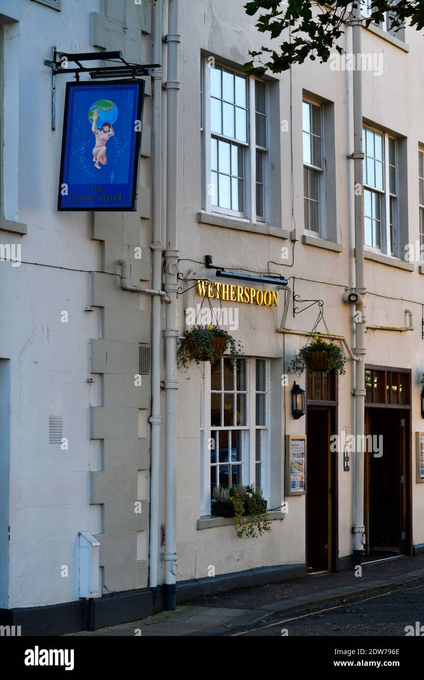 The Globe Hotel by Wetherspoon in Kings Lynn. Foto Stock