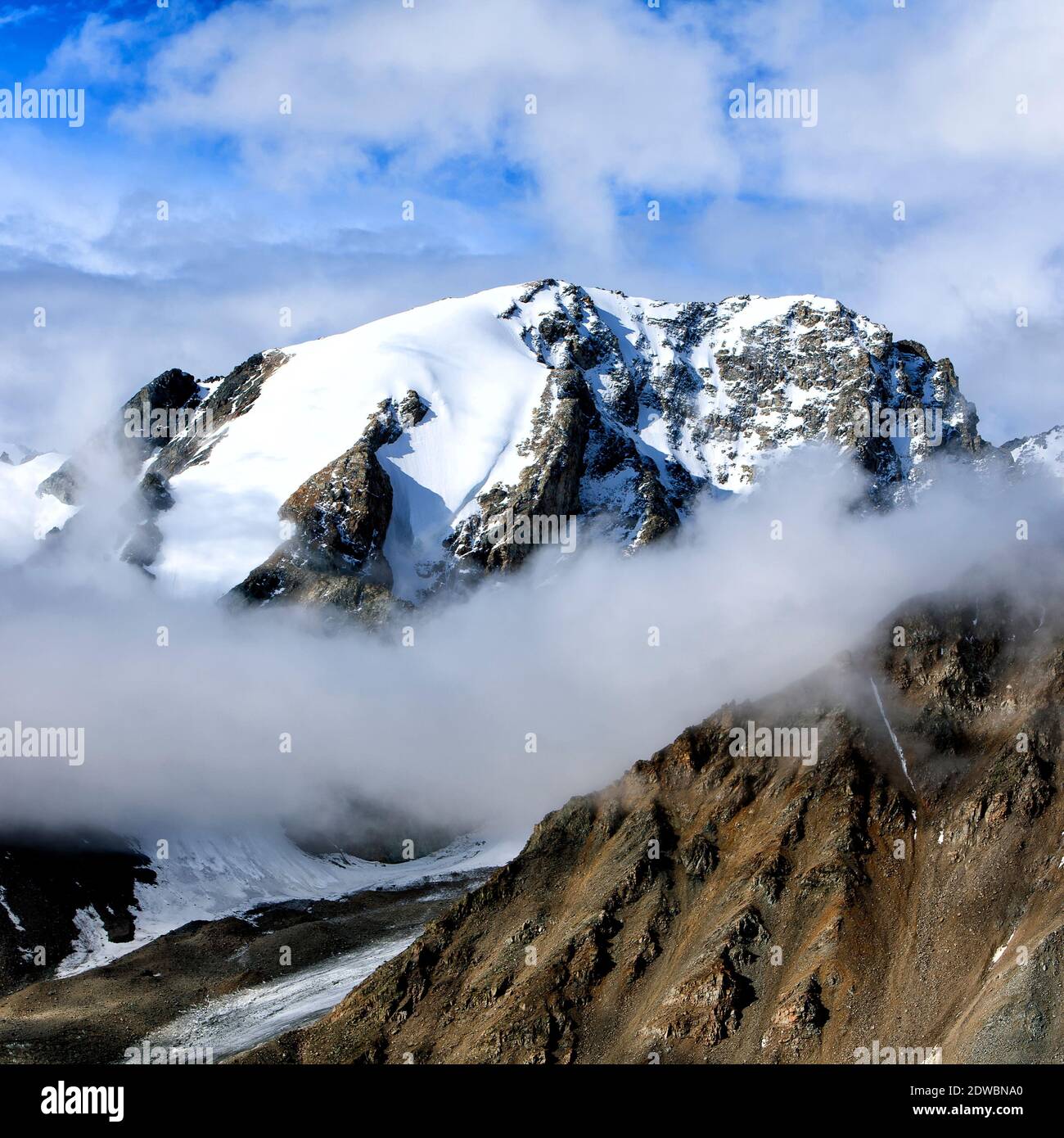 Monte Altai Tavan Bogd Foto Stock