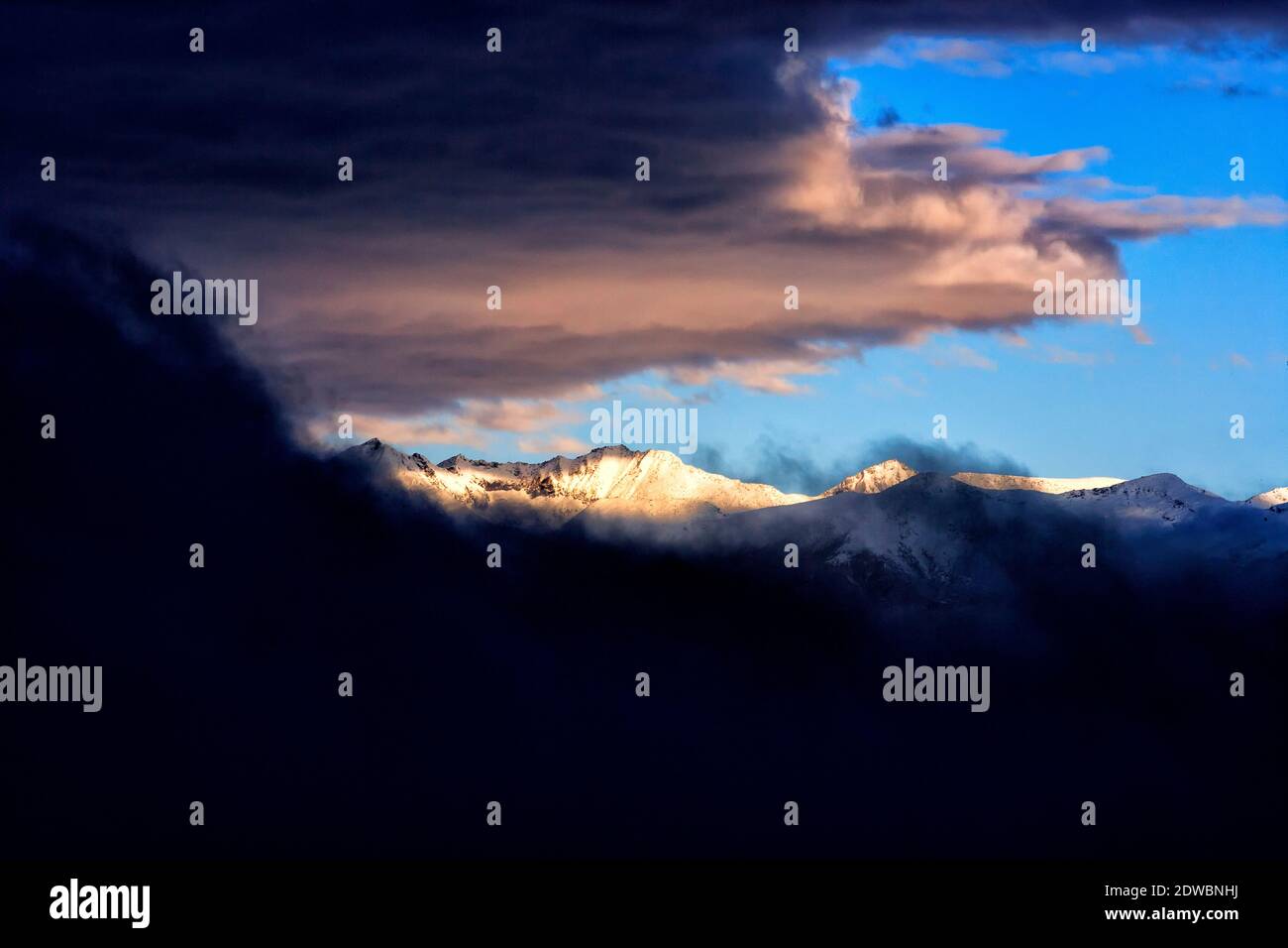 Monte Altai Tavan Bogd Foto Stock