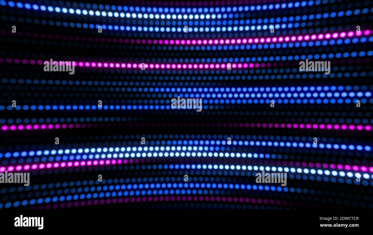 Sfondo luminoso astratto fatto di molti piccoli viola e blu punti Foto Stock