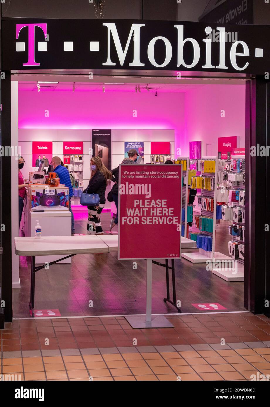 T-Mobile Store, Columbia Mall, Kennewick, Washington state, Stati Uniti Foto Stock