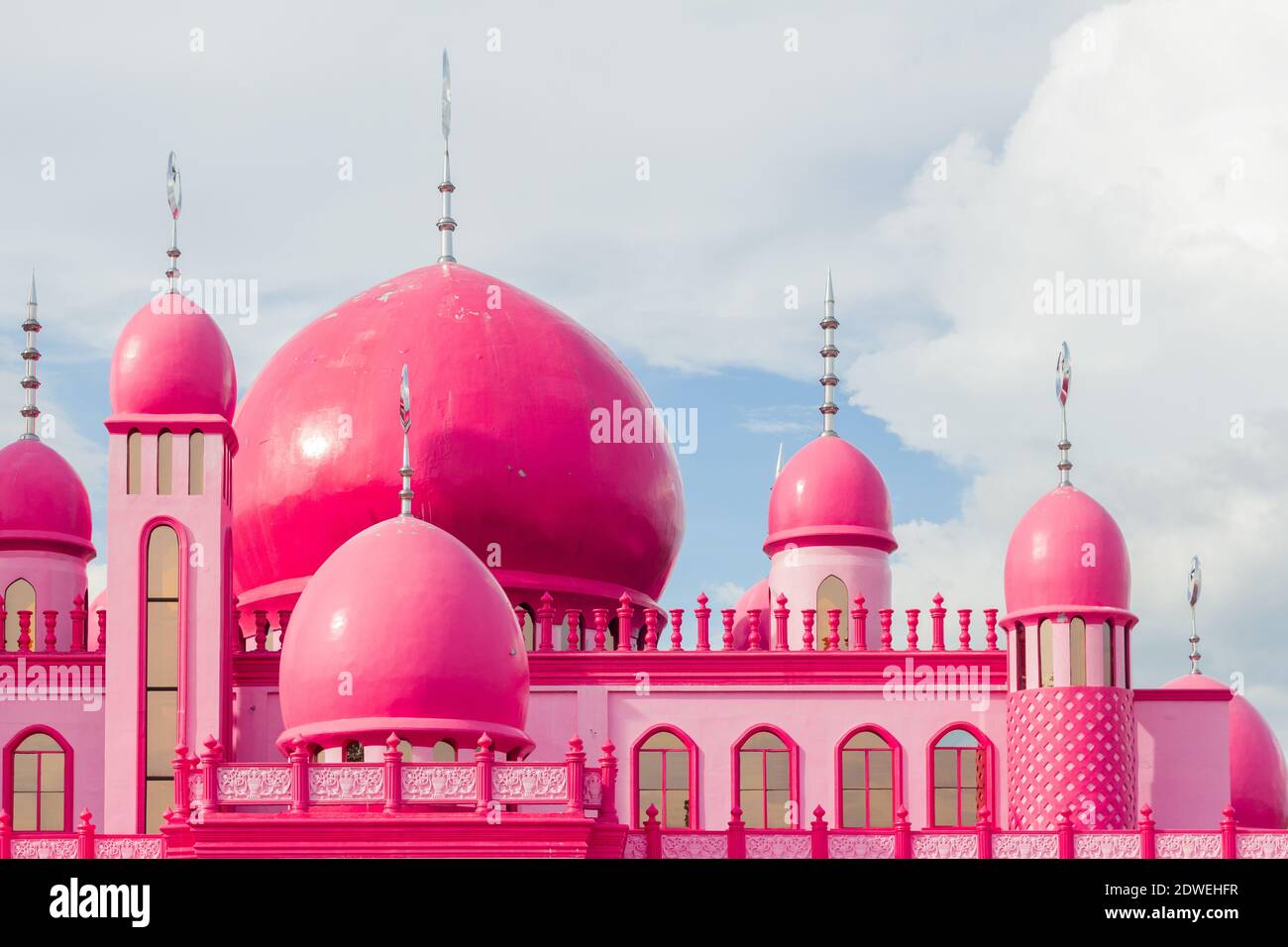 La moschea rosa di Datu Saudita Ampatuan, Maguindanao, Filippine Foto Stock