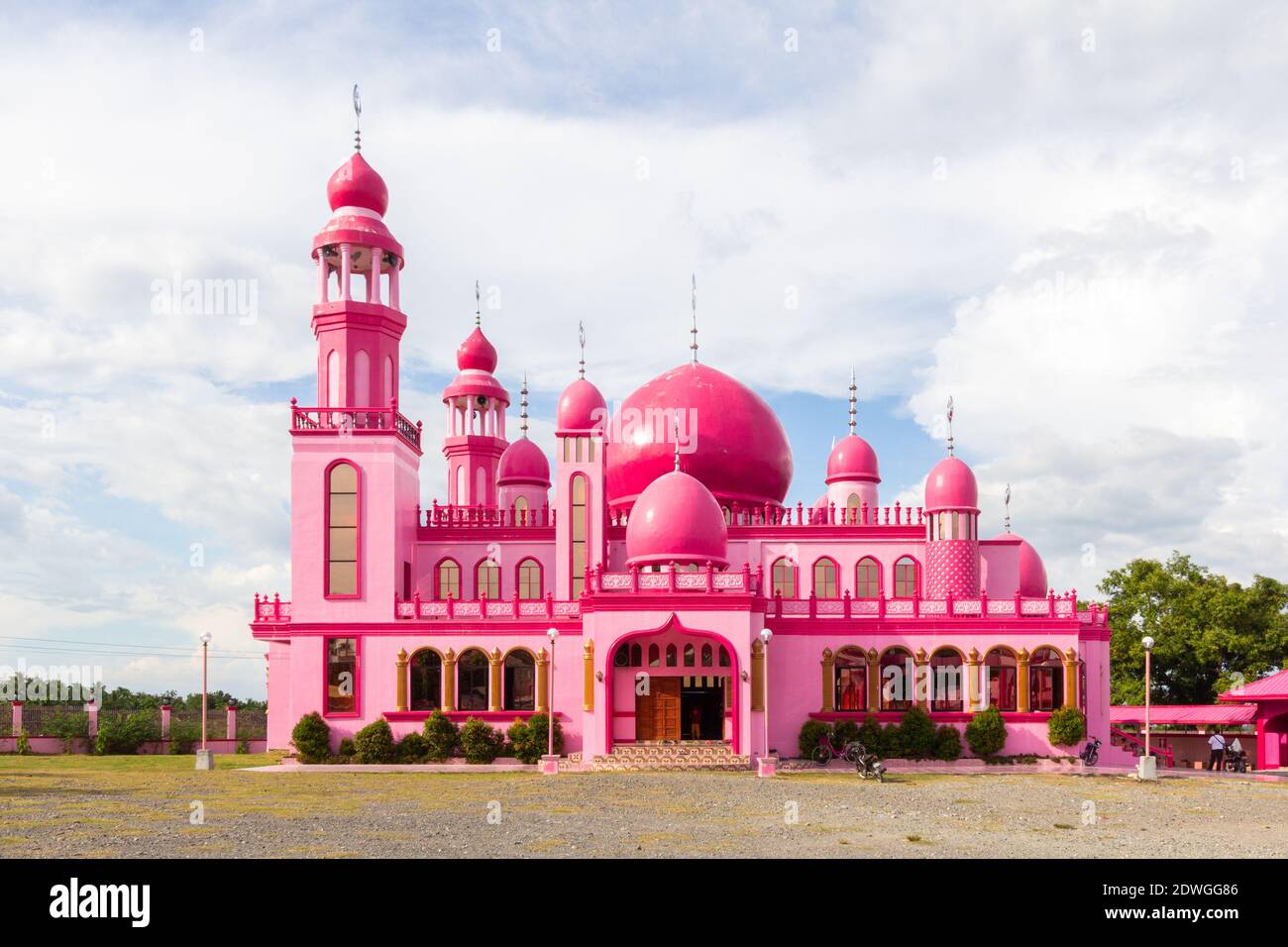 La moschea rosa di Datu Saudita Ampatuan, Maguindanao, Filippine Foto Stock