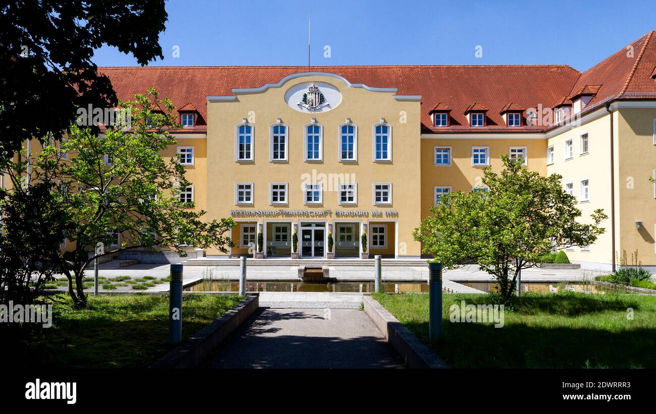 Bezirkshauptmannschaft Braunau am Inn, Oberösterreich, Österreich Foto Stock