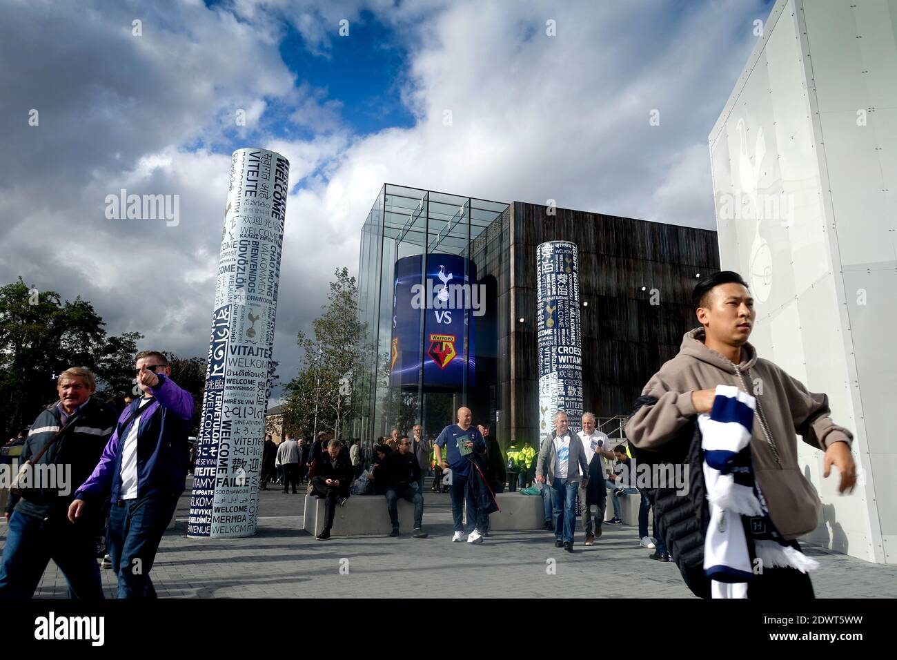 Tottenham Hotspur , White Hart Lane Stadium, Londra, Inghilterra. Foto Stock